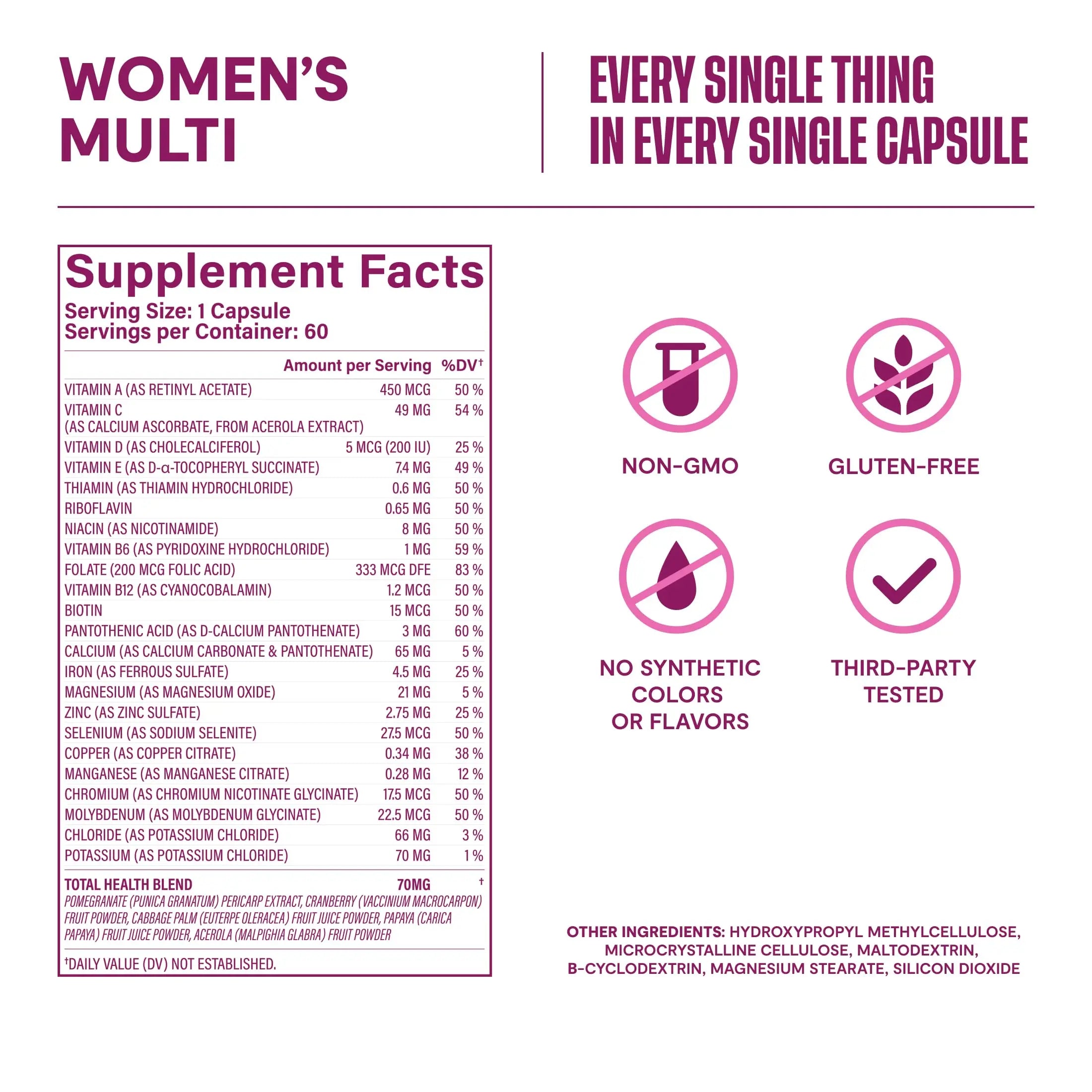 Habit Womens Multi Supplement 2 Pack (120 Capsules) - New Look, Supports General Health & Wellness, 23 Essential Vitamins and Minerals H' HabitAu supplements