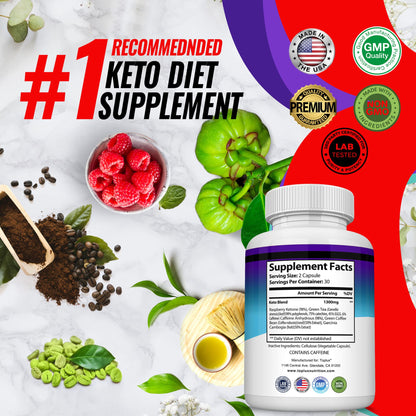 Keto Boost Diet Pills Ketosis Supplement - Natural Exogenous Keto Formula Support Energy TopluxUS supplements
