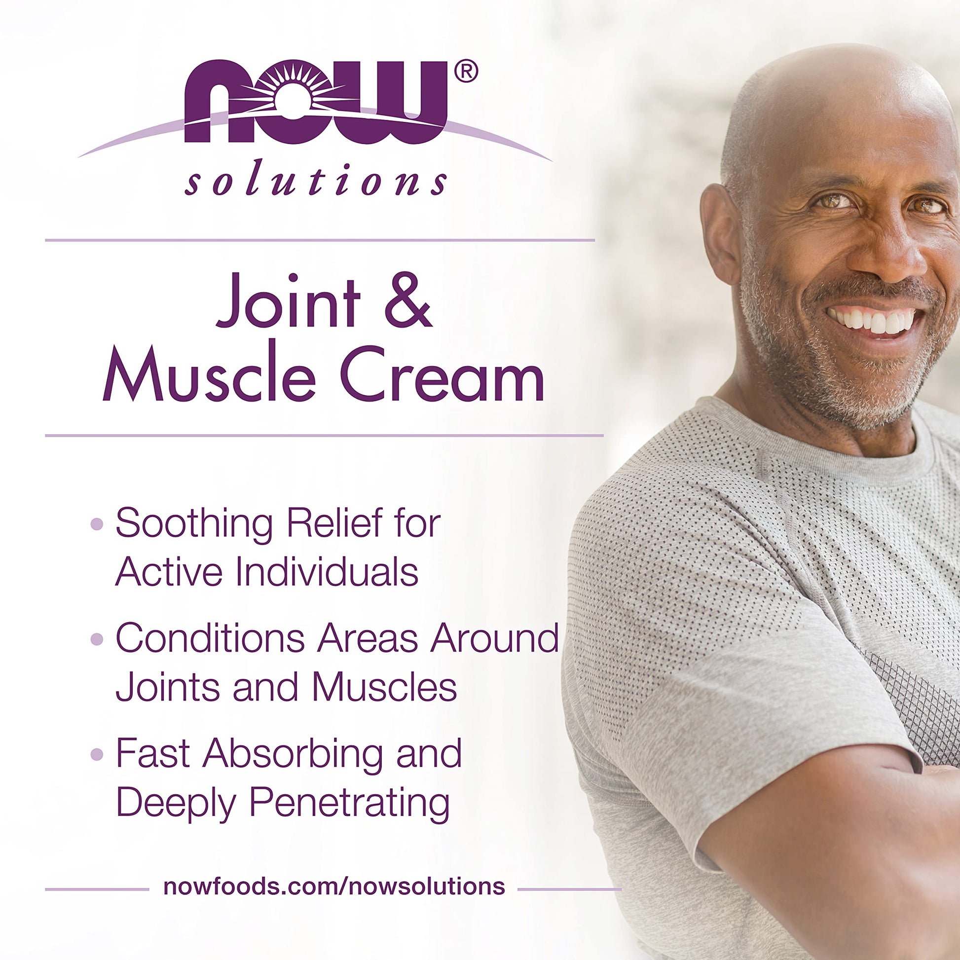NOW Foods Solutions, Joint & Muscle Cream with Capsaicin and Boswellia, Paraben Free, 4-Ounce NOW FoodsAu supplements