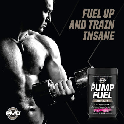 PMD Sports Ultra Pump Fuel Insanity - Pre Workout – Pink Lemonade (30 Servings) Sports PMDUS supplements