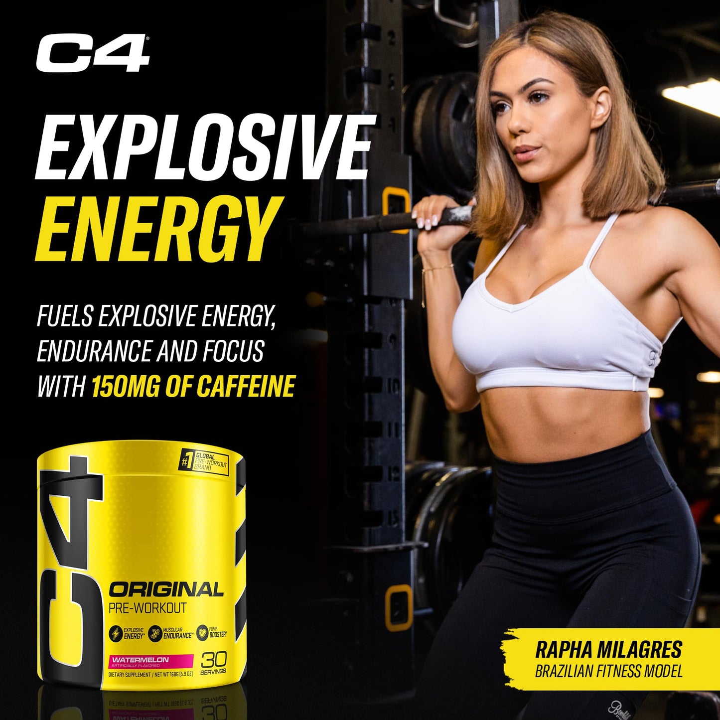 Cellucor C4 Original Pre Workout Powder Watermelon Sugar Free Preworkout Energy CellucorUS supplements