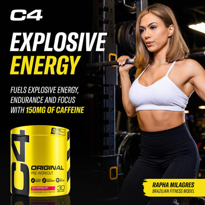 Cellucor C4 Original Pre Workout Powder Watermelon Sugar Free Preworkout Energy CellucorUS supplements