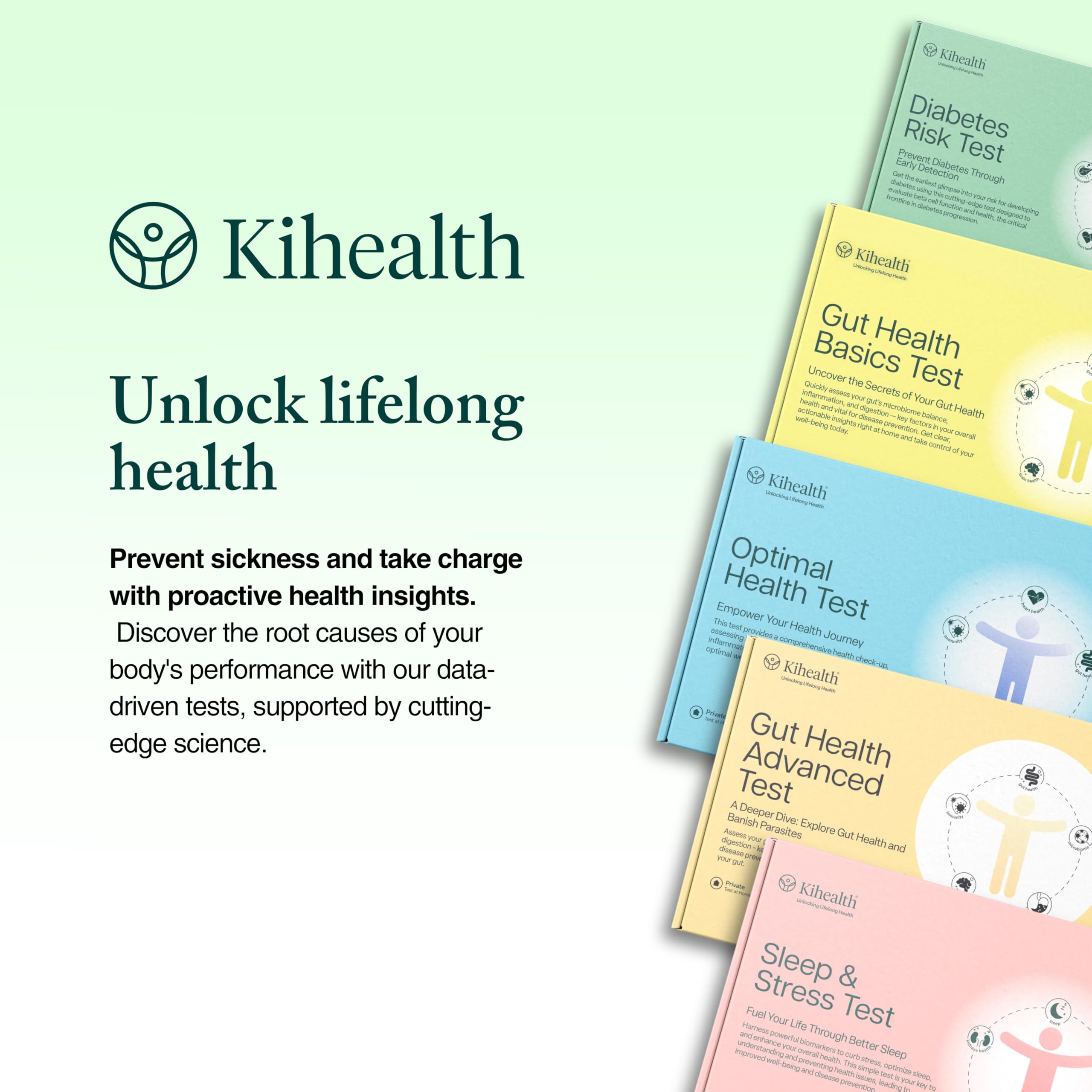 KiHealth – Gut Health Advanced Test – Comprehensive Stool Test for Microbiome, Digestion, & Inflammation – at-Home Kit KihealthAu supplements