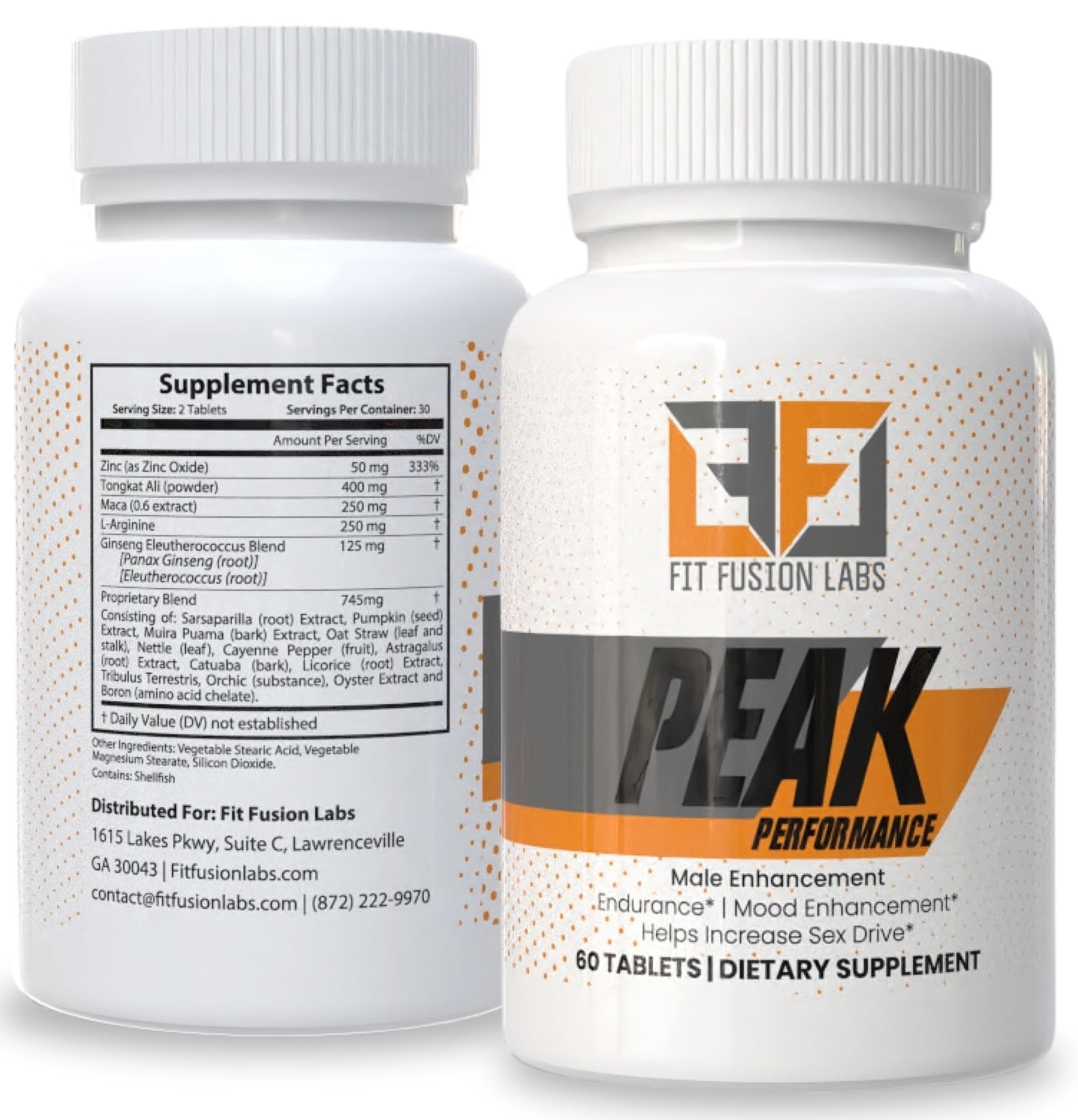 Fit Fusion Labs Peak Performance Natural Male Enhancement & Energy Booster – Tongkat Ali, Maca, Zinc & Ginseng – Supports Stamina, Strength & Recovery – 60 Tablets Fit Fusion LabsAu supplements