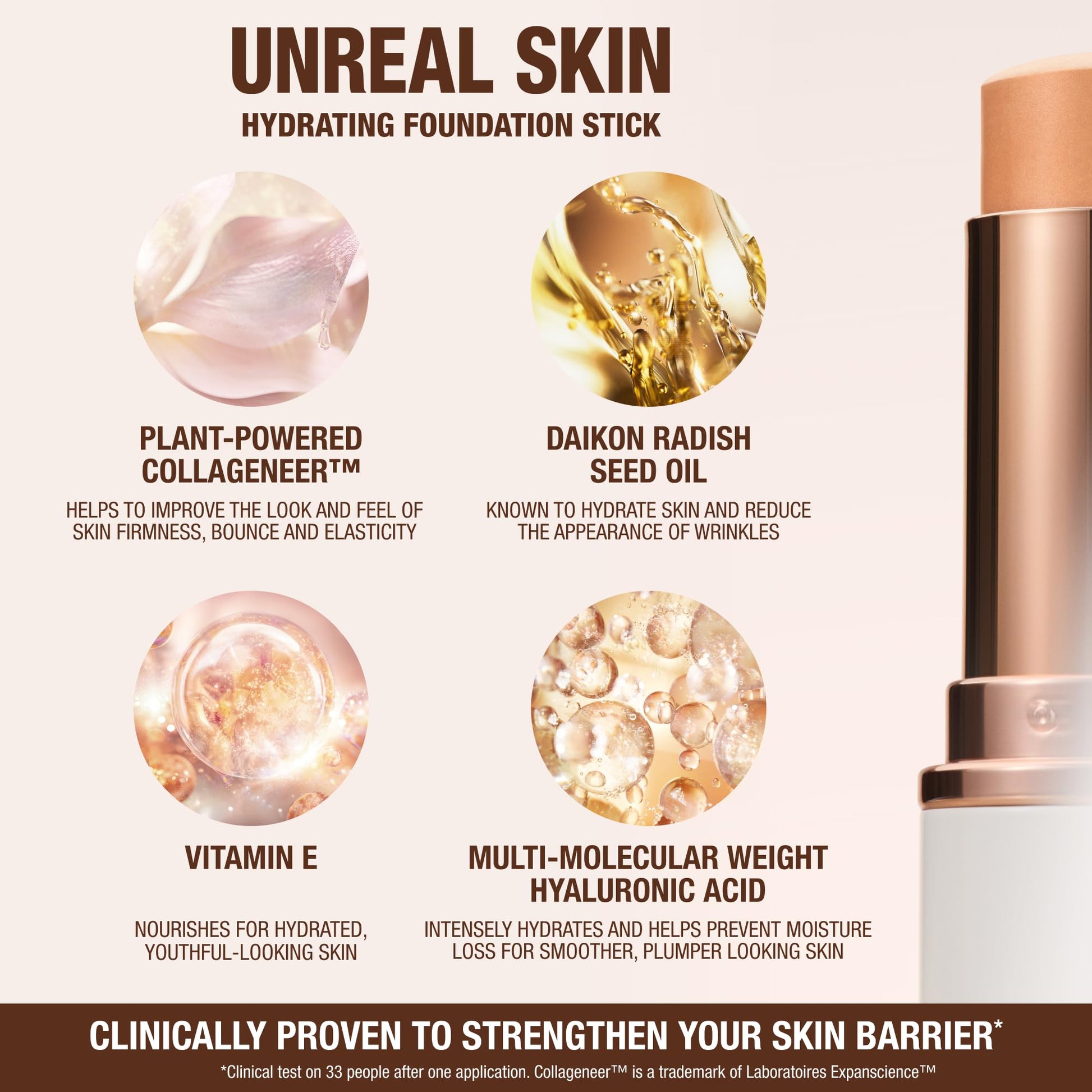 Charlotte Tilbury Unreal Skin Tint & Sheer Glow Hydrating Foundation Stick - Cream Foundation Makeup with Sheer-to-Light Coverage & a Buildable Formula - Blurring, Smoothing & Nourishing - 3 Fair Charlotte TilburyAu supplements