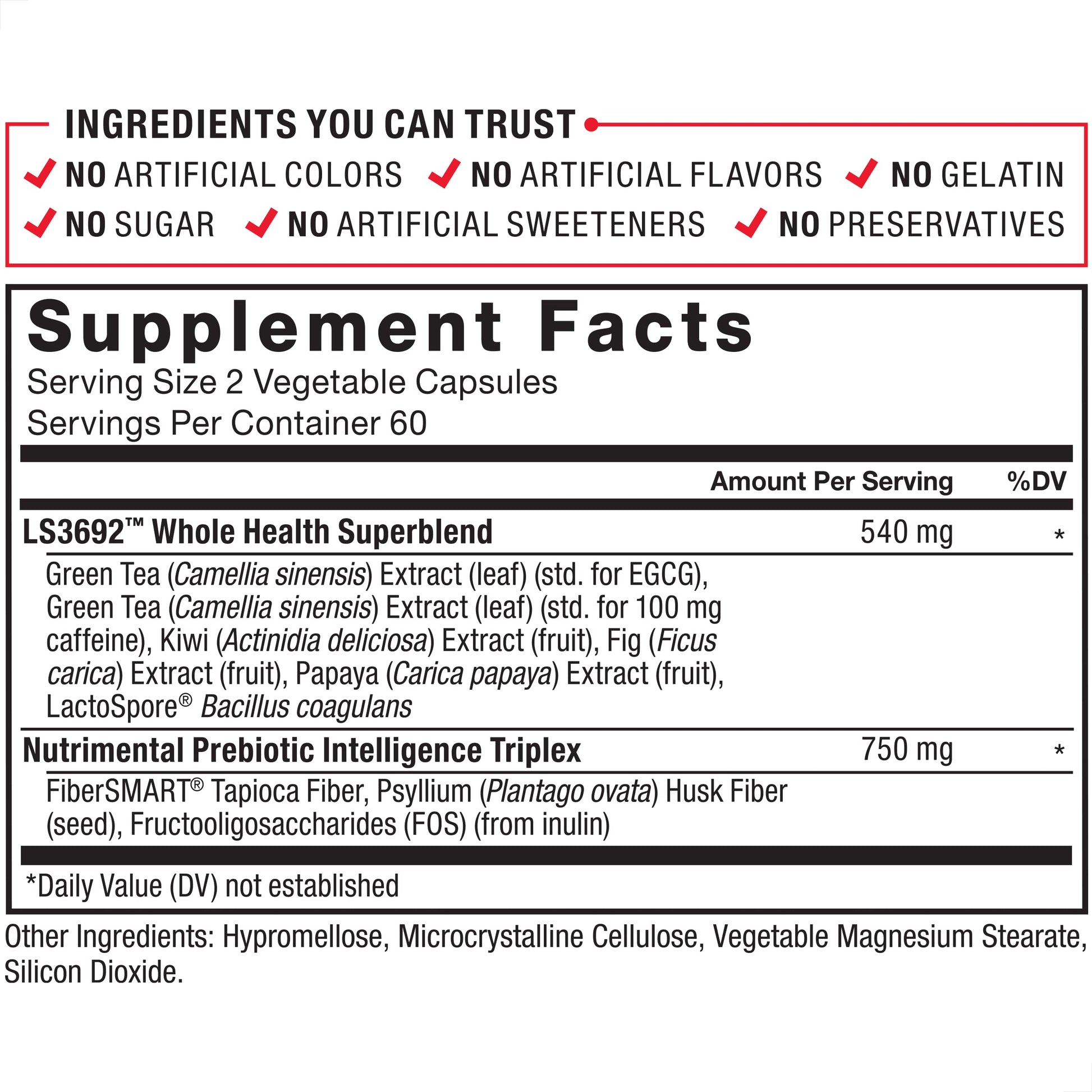 Force Factor ProbioSlim + Prebiotic Fiber Weight Loss Supplement for Women and Men Force FactorUS supplements