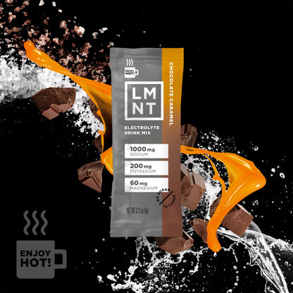 LMNT Hot Chocolate and Coffee Mixer - Chocolate Caramel Salt Electrolytes | No Sugar Drink LMNTUS supplements