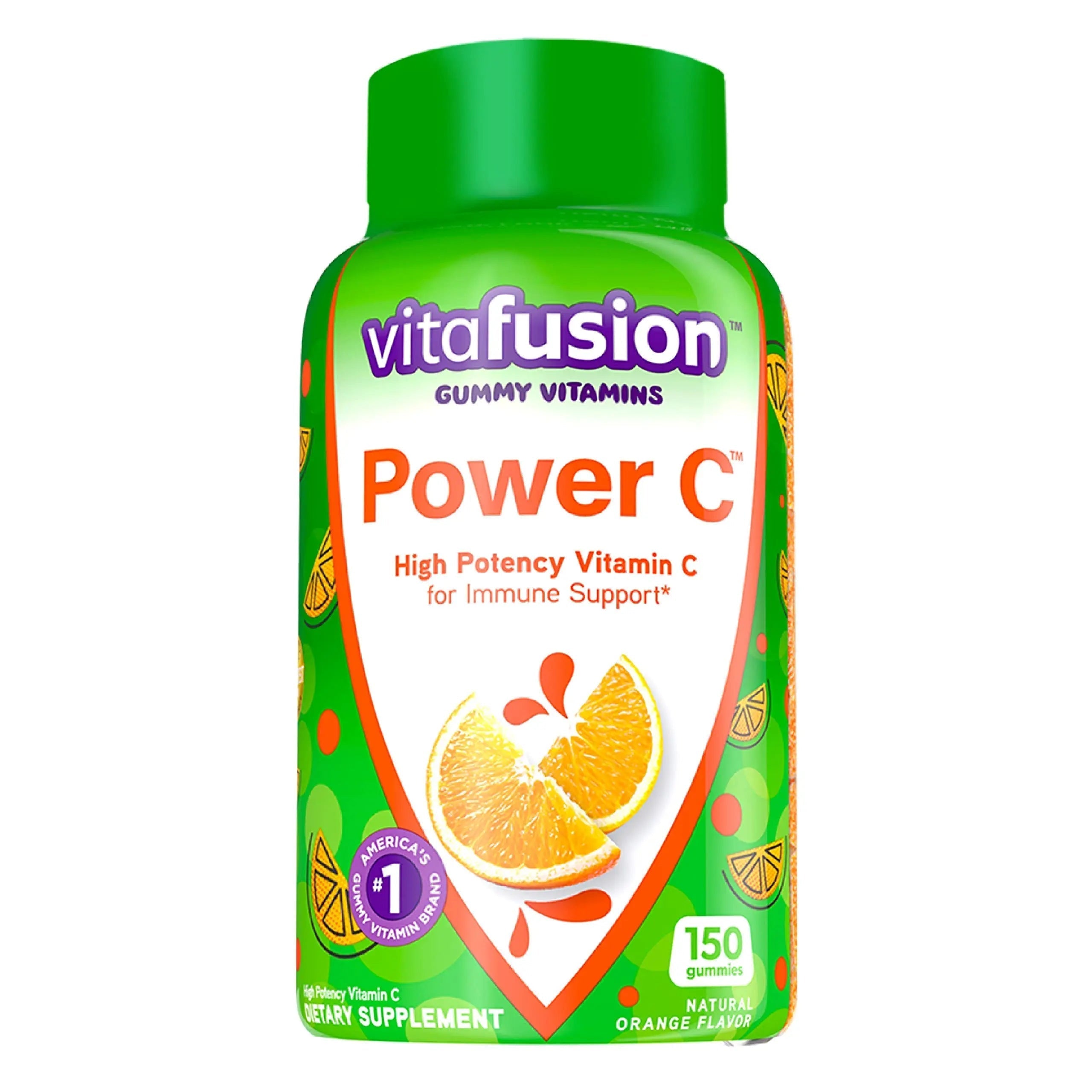 Vitafusion Gorgeous Hair, Skin & Nails Multivitamin Plus Power C Vitamin C Gummies for Immune Support Bundle, 135ct & 150 Count VitafusionAu supplements
