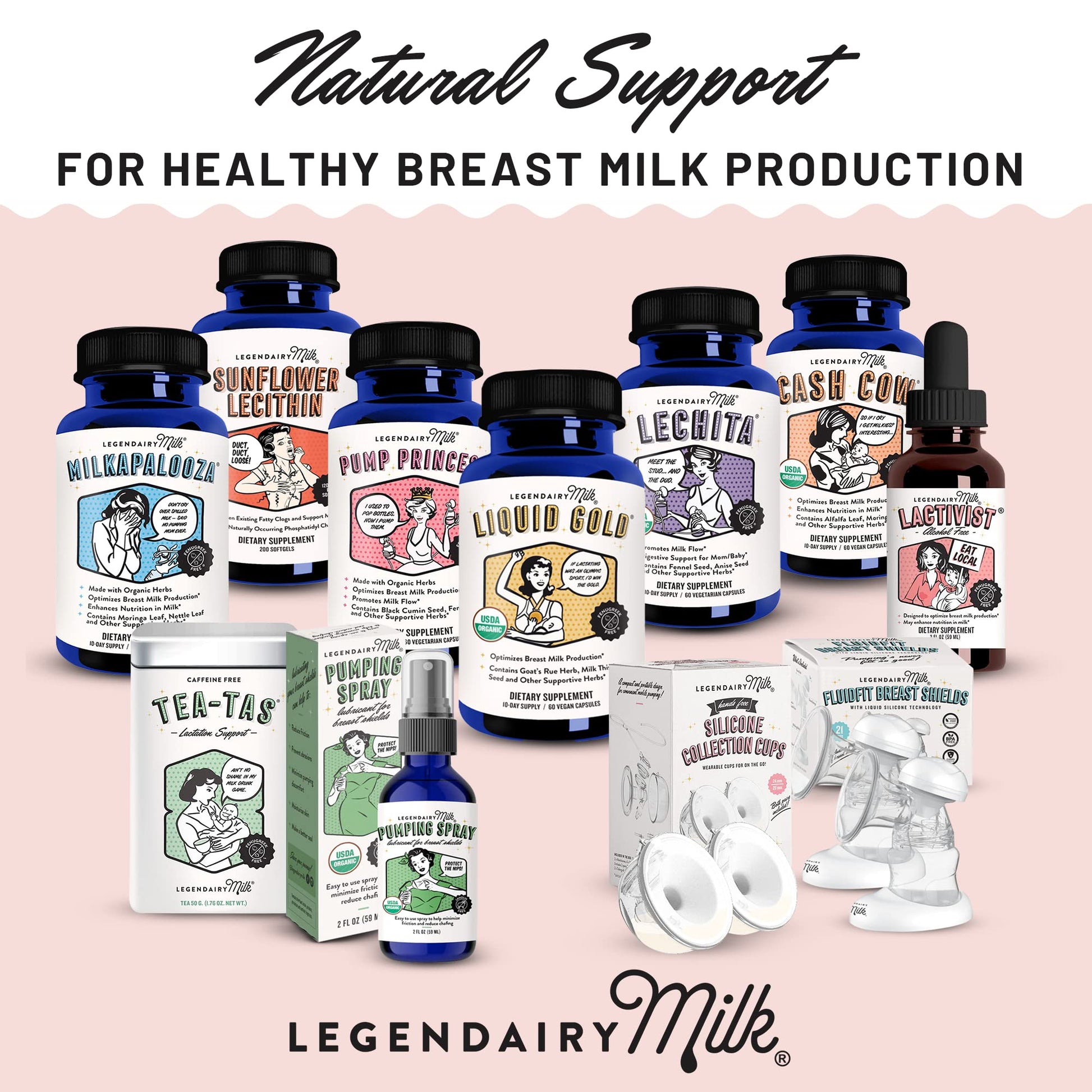 Legendairy Milk Liquid Gold Lactation Supplement, Organic Goat's Rue Lactation Legendairy MilkAu supplements