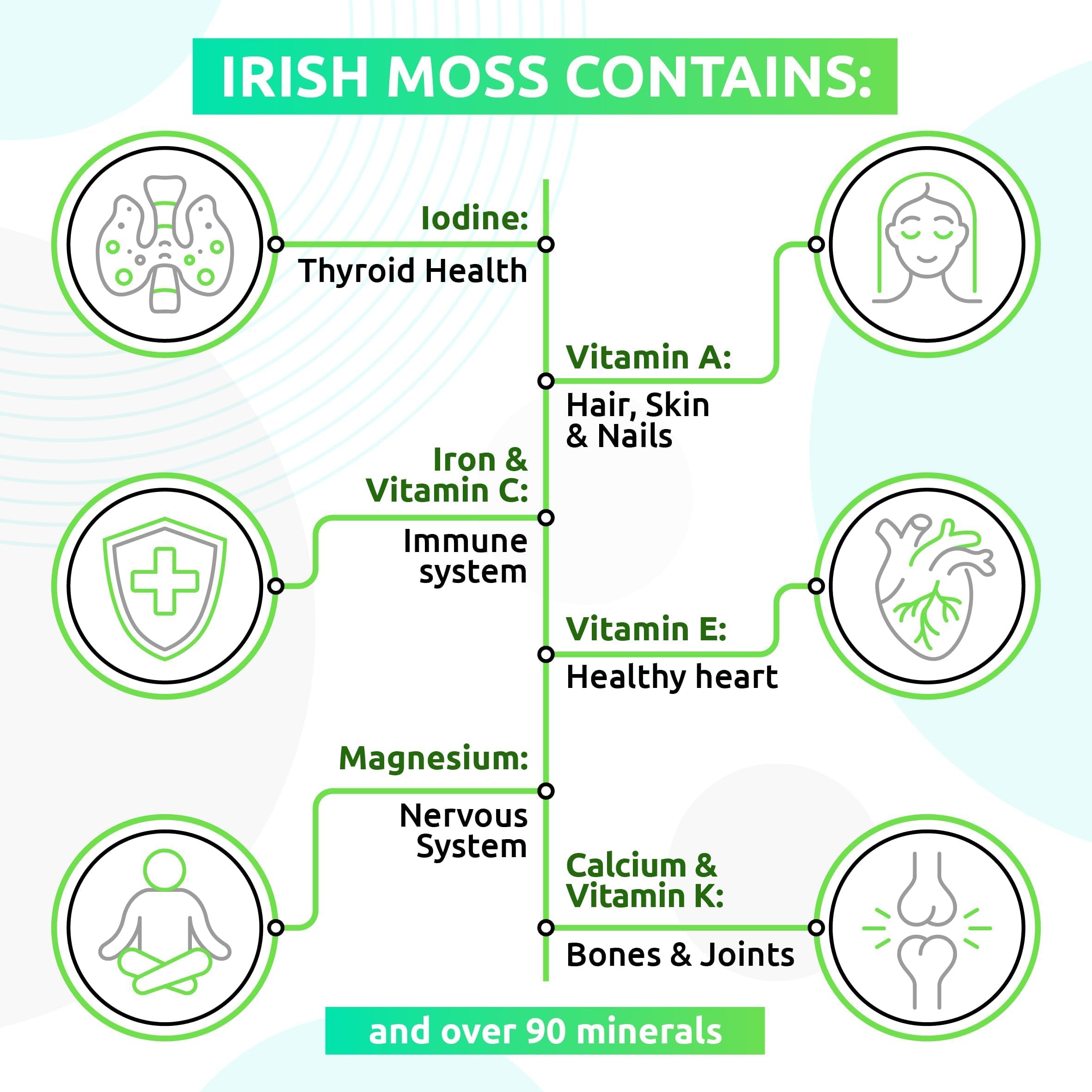 TrueSeaMoss Wildcrafted Irish Sea Moss Gel – Nutritious Raw Seamoss Rich in Minerals TrueSeaMossUS supplements