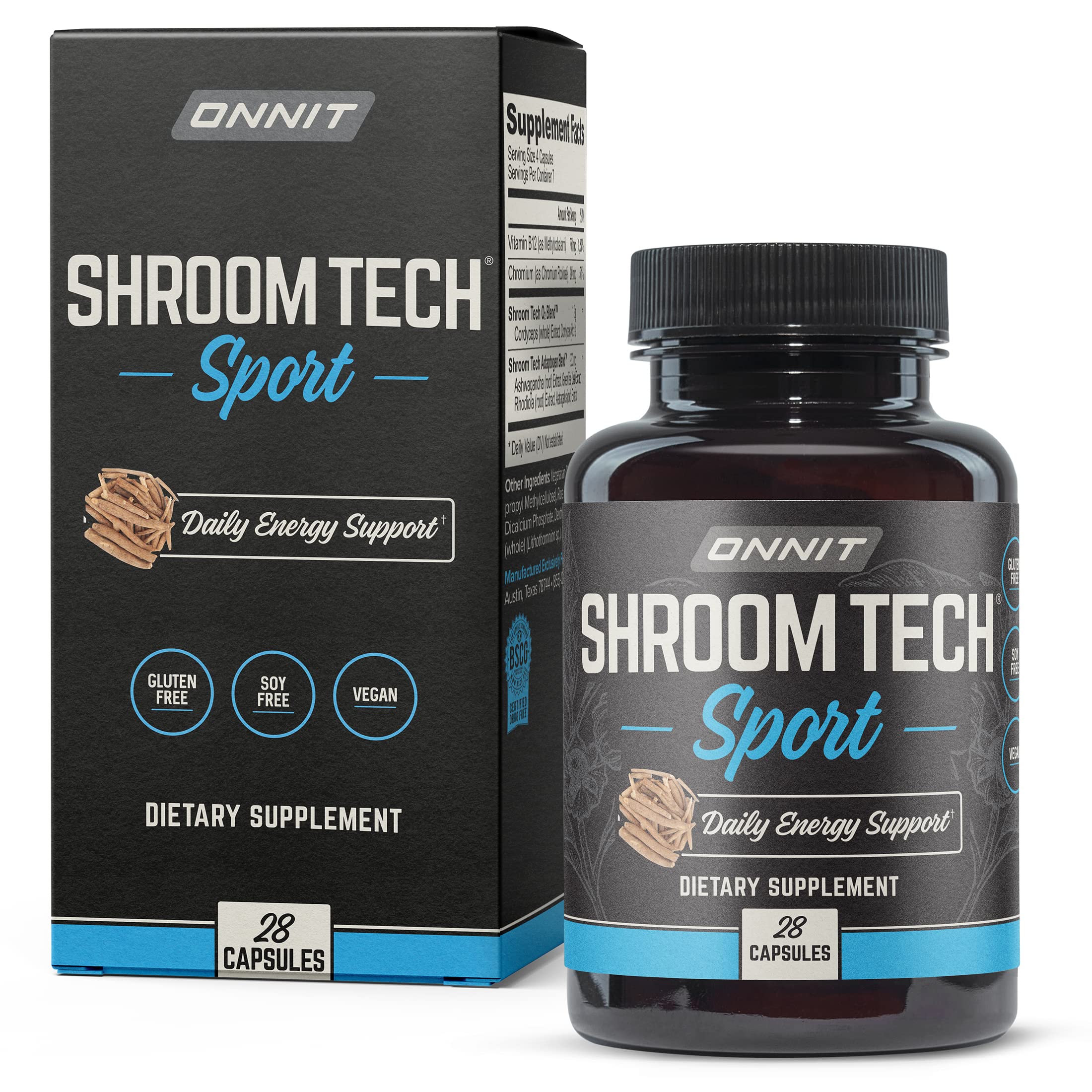 Onnit Shroom Tech SPORT: Clinically Studied Preworkout Supplement with Cordyceps ONNITUS supplements