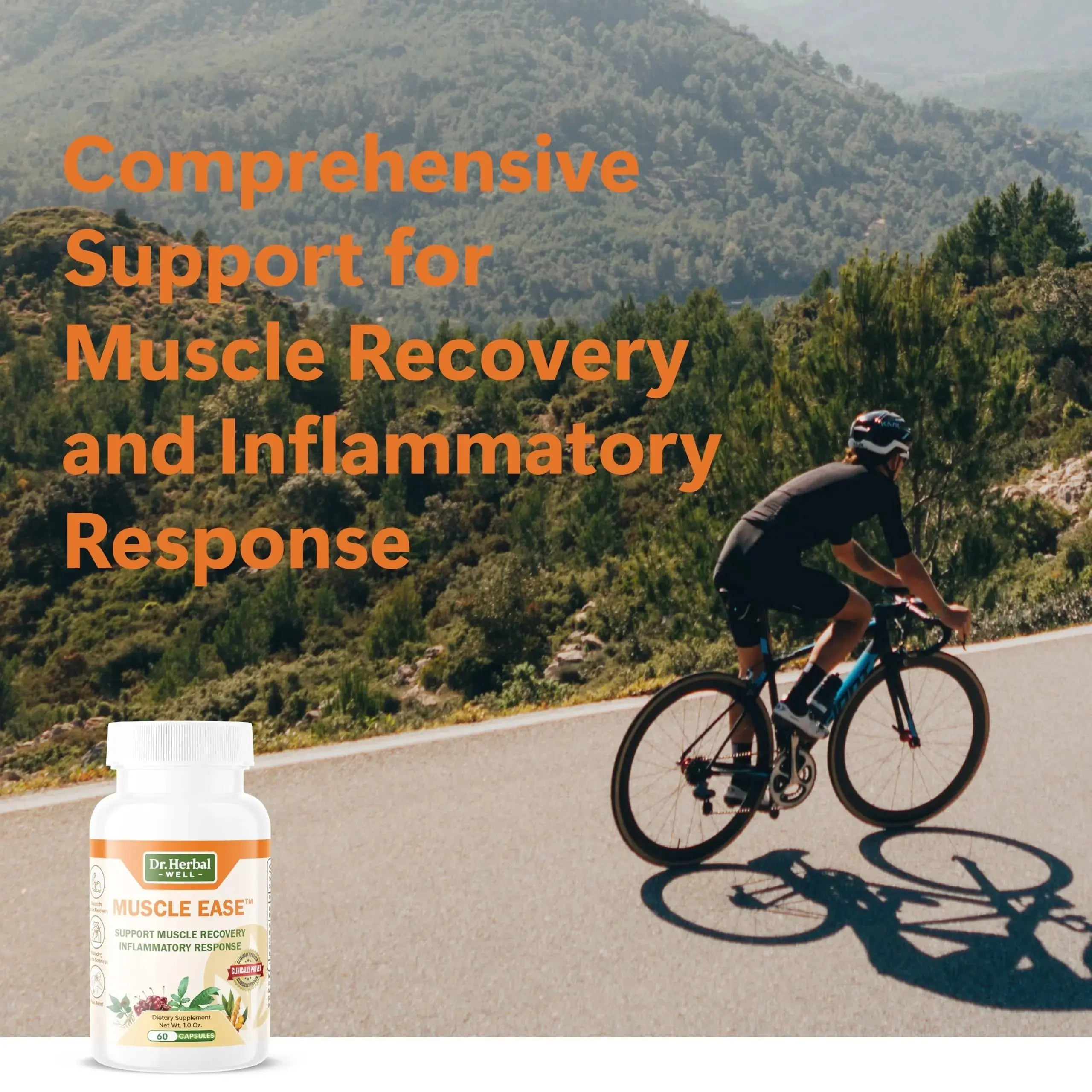 DR.HERBAL WELL Muscle Ease - Joint, Muscle & Nerve Support Fast Acting Relax Comfort Recovery Natural Herbal Supplement - (60 Capsules) MAX-Strength DR. HERBAL WELLAu supplements