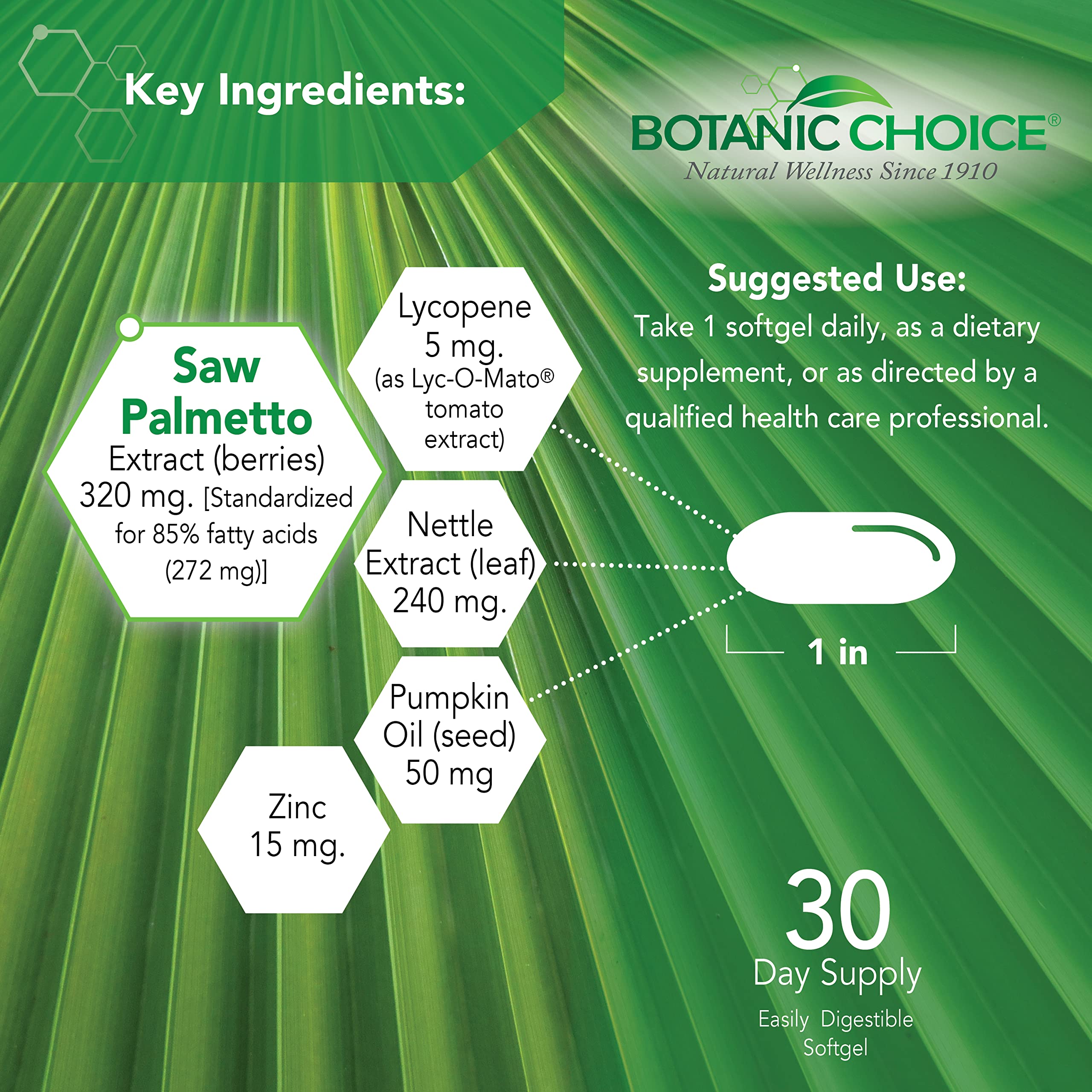 Botanic Choice Mega Fruits and Veggies Blend (60 Capsules) + Prostate 9 Complex (30 Softgels) Bundle - Energy Balance & Superfood Supplement + Urinary Flow & Cellular Health Botanic ChoiceAu supplements