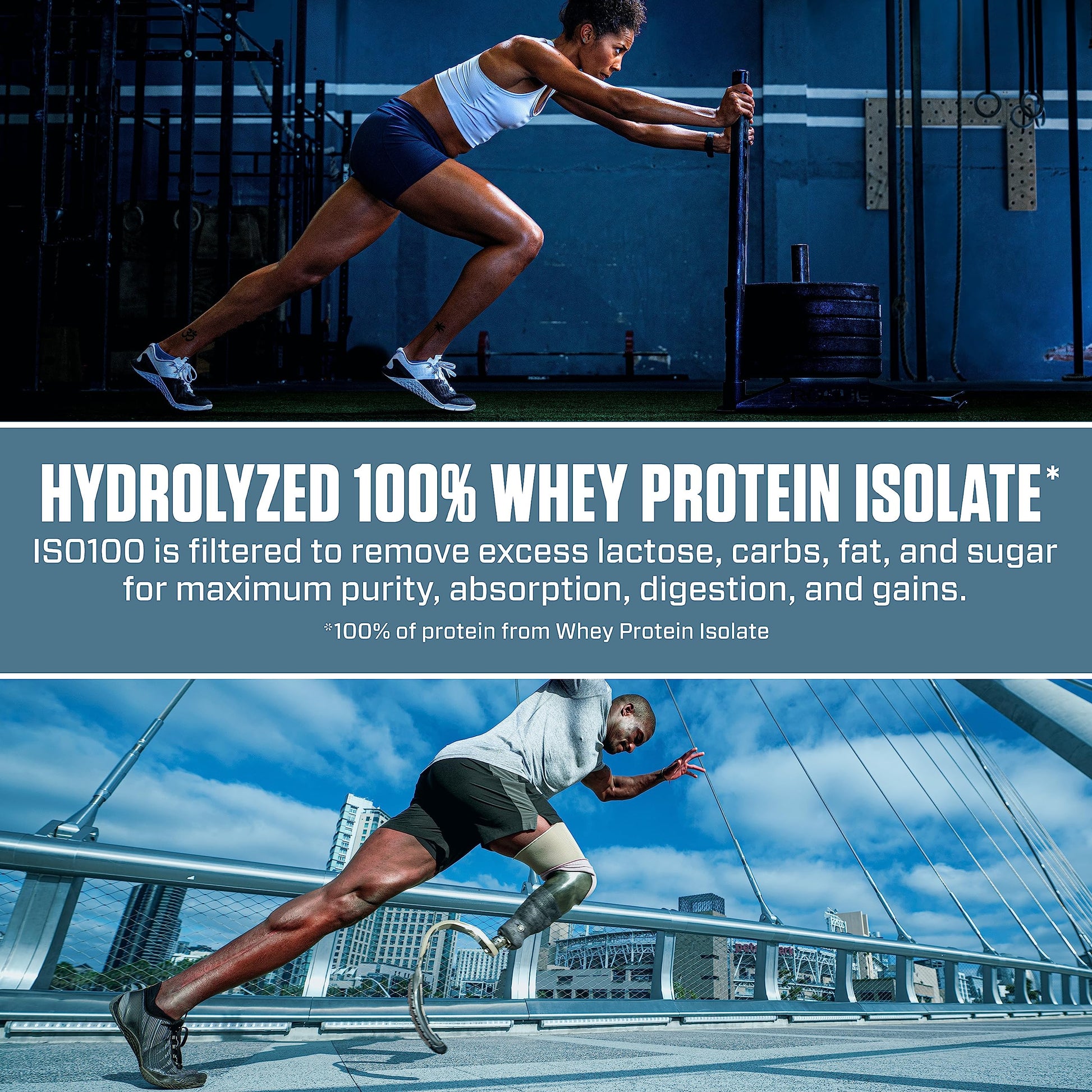 Dymatize ISO100 Hydrolyzed Protein Powder, 100% Whey Isolate , 25g of Protein, 5.5g DymatizeUS supplements