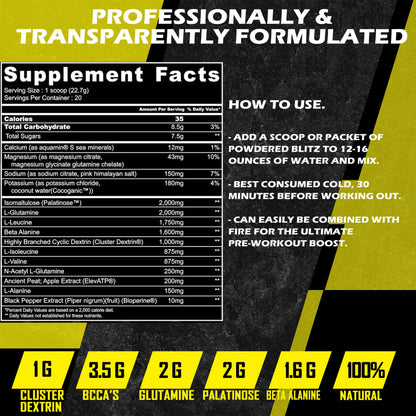ARMA Blitz Non Stimulant Pre/Intra Powder – Natural Berry Pre-Workout Drink Mix ARMAUS supplements