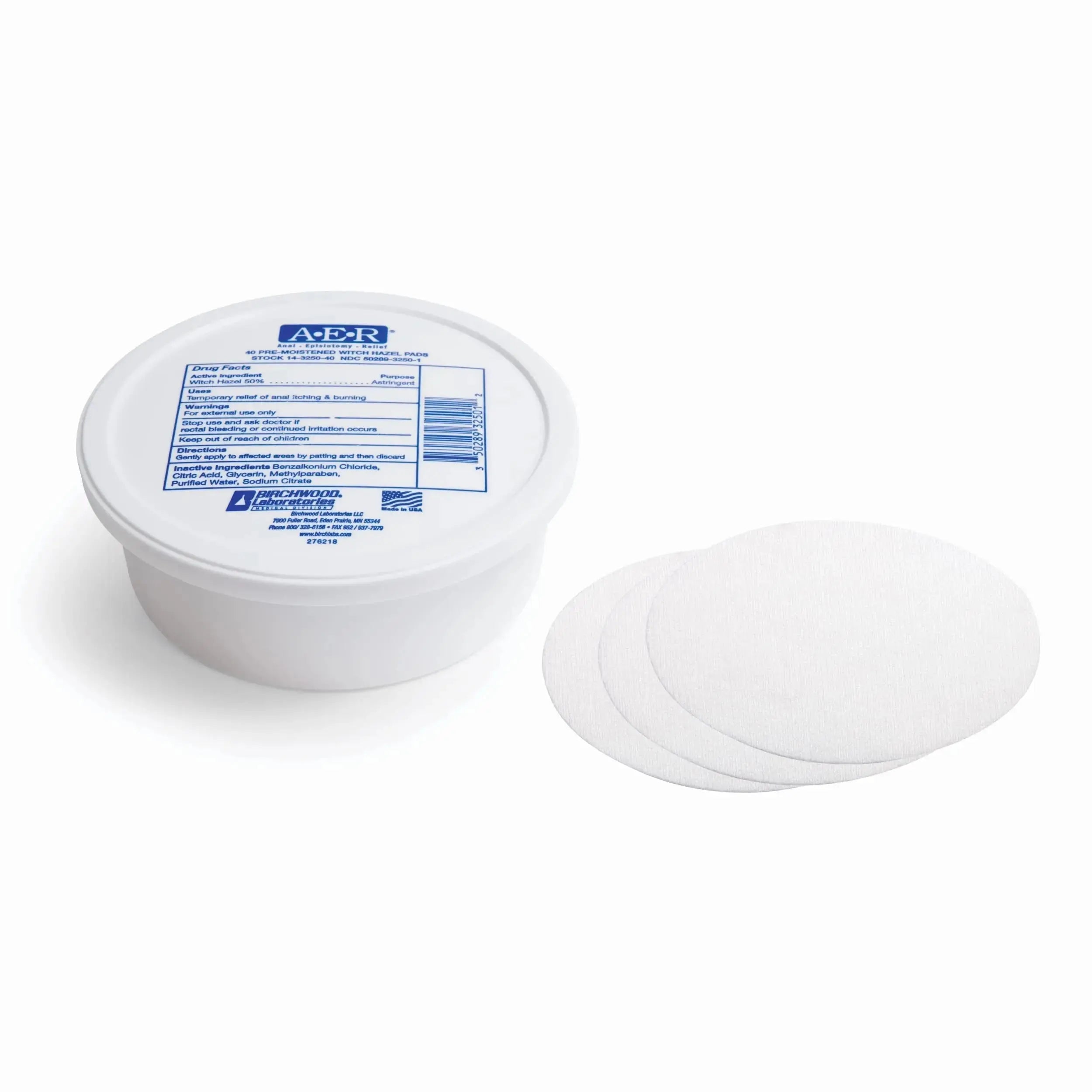 Birchwood Laboratories A-E-R Pre-Moistened Medicated Cooling Witch Hazel Pads For Hemorrhoid & Postpartum Relief, 40 Count Birchwood LaboratoriesAu supplements