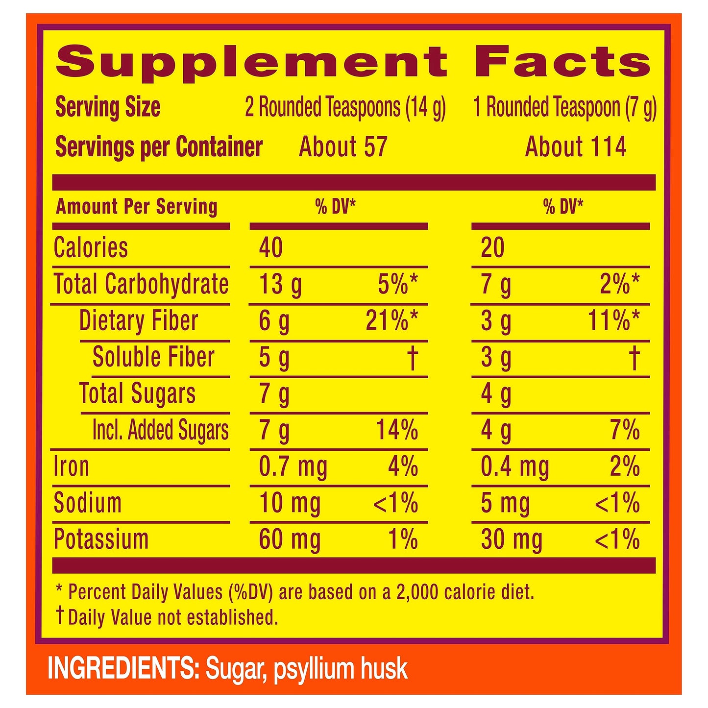Metamucil, Daily Psyllium Husk Powder Supplement with Real Sugar, 4-in-1 Fiber MetamucilUS supplements
