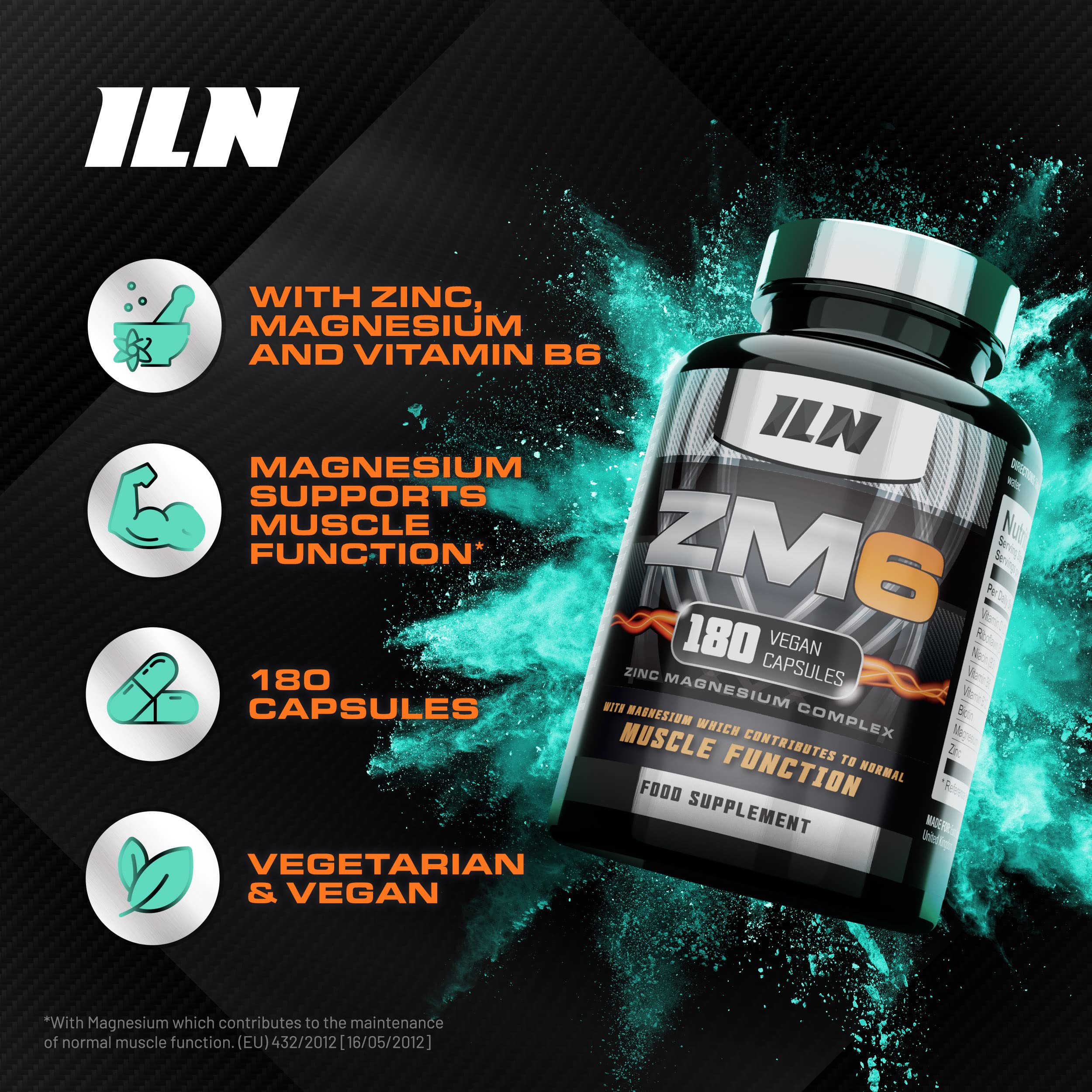 ZM6 - High Strength Zinc Magnesium Supplement - Zinc and Magnesium Tablets Iron Labs NutritionUS supplements