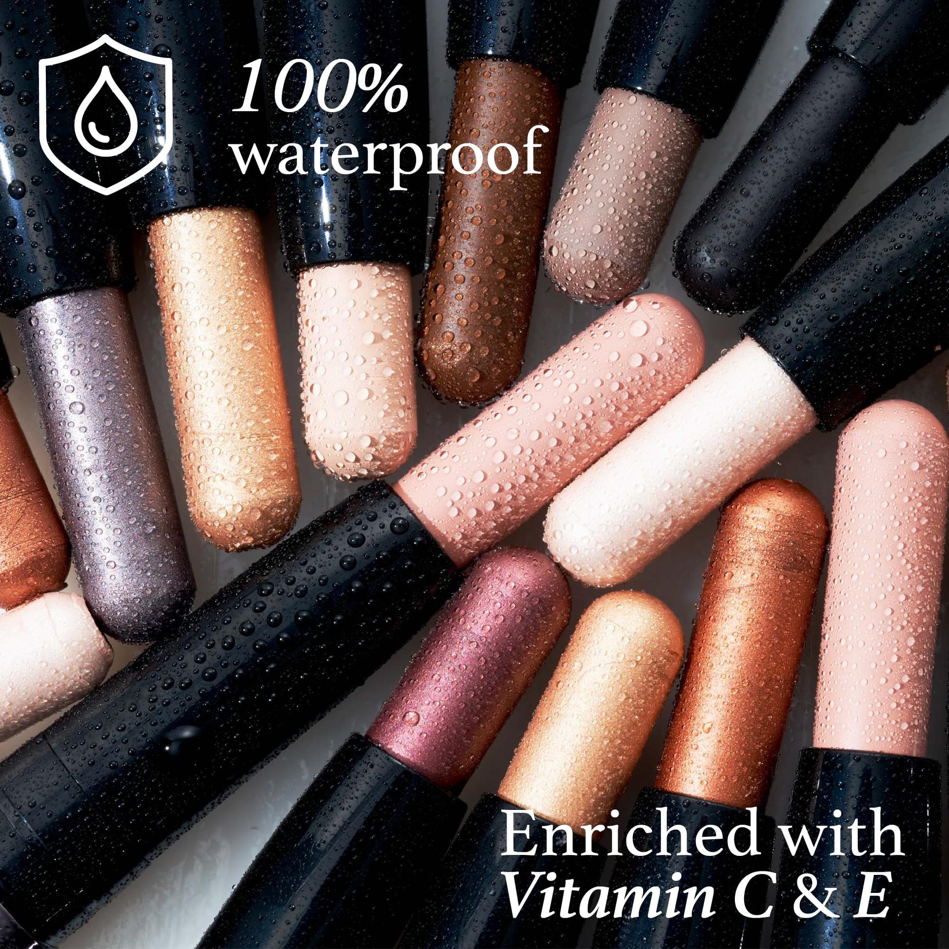 Julep Eyeshadow 101 Crème-to-Powder Waterproof Eyeshadow Stick Duo – Long-Lasting, Crease-Proof, Easy Apply with Built-in Smudger - Desert & Champagne JulepAu supplements