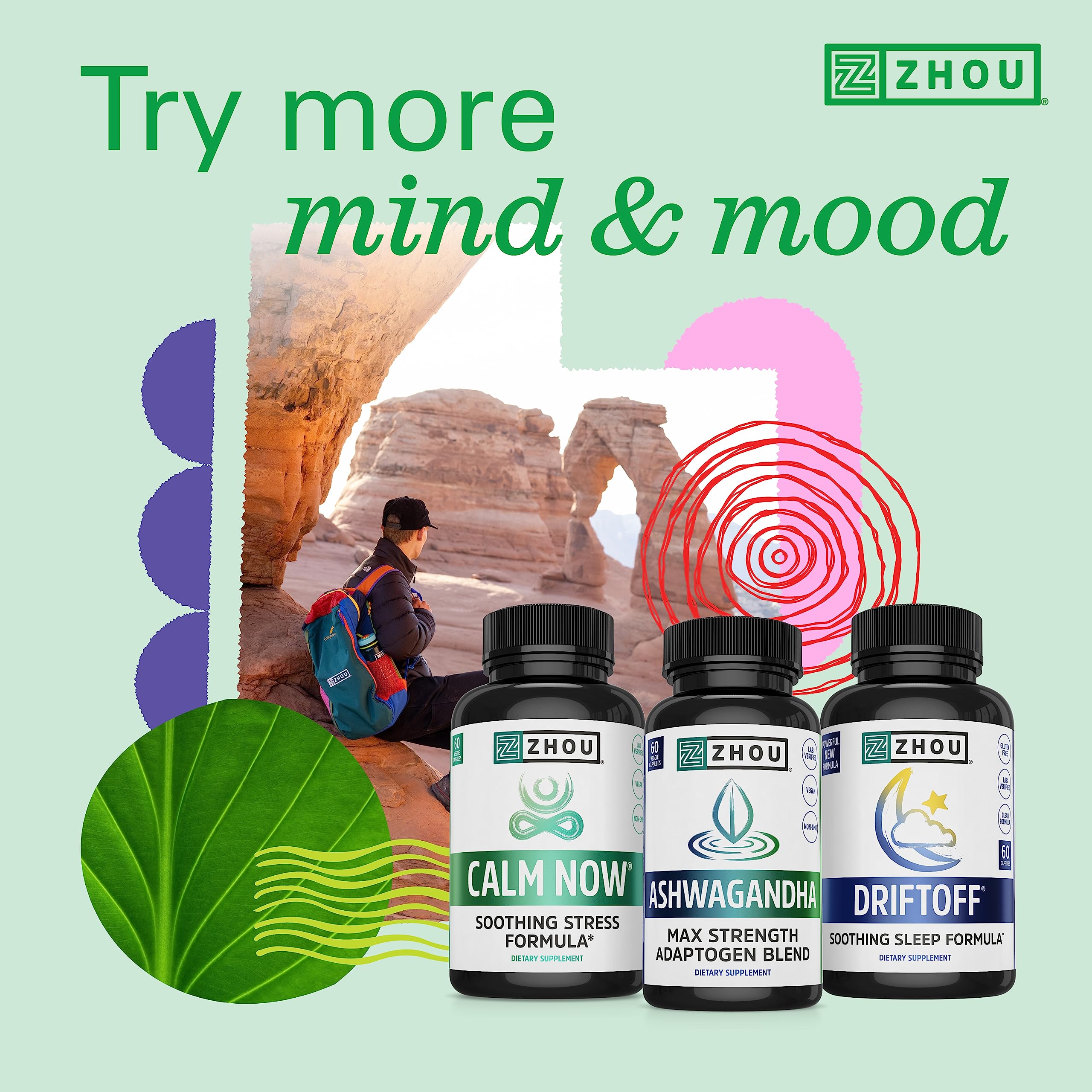 Zhou Neuro Peak Brain Support Supplement | Memory, Focus & Clarity Formula | DMAE ZhouNutritionUS supplements