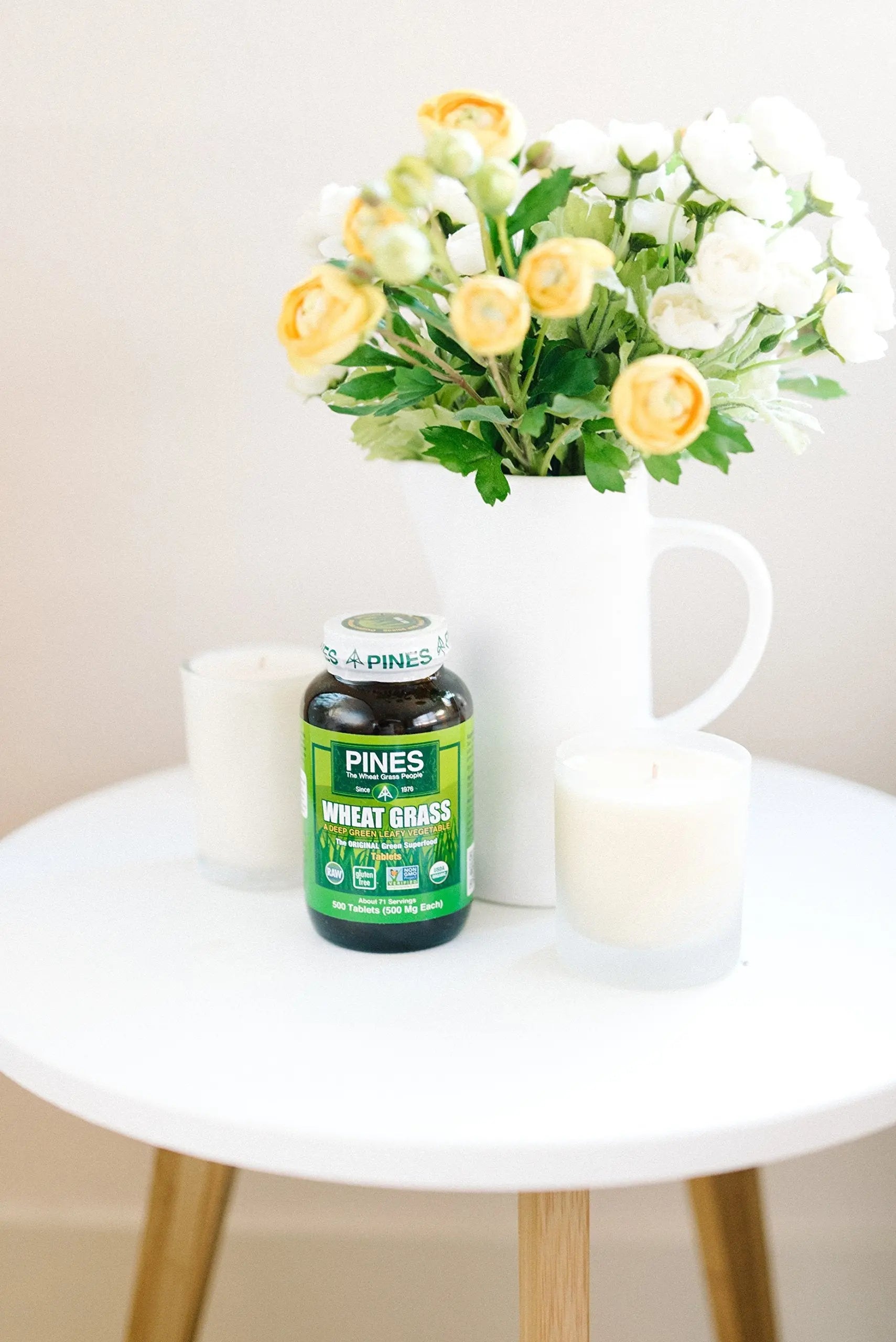 PINES Organic Wheat Grass, 250 Count Tablets | PINES Wheat Grass as featured in the new blockbuster film, Ocean's 8! Pinesnz supplements