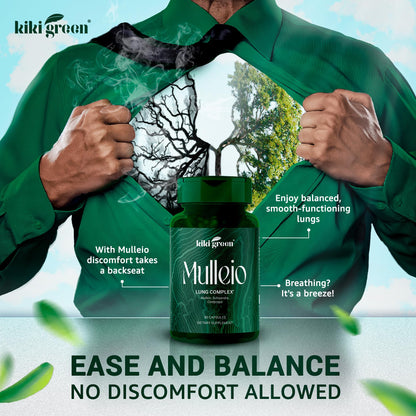 KIKI Green MULLEIO Lung Health Capsules: Herbal Supplement for Lung Cleanse, Better KIKI GreenUS supplements