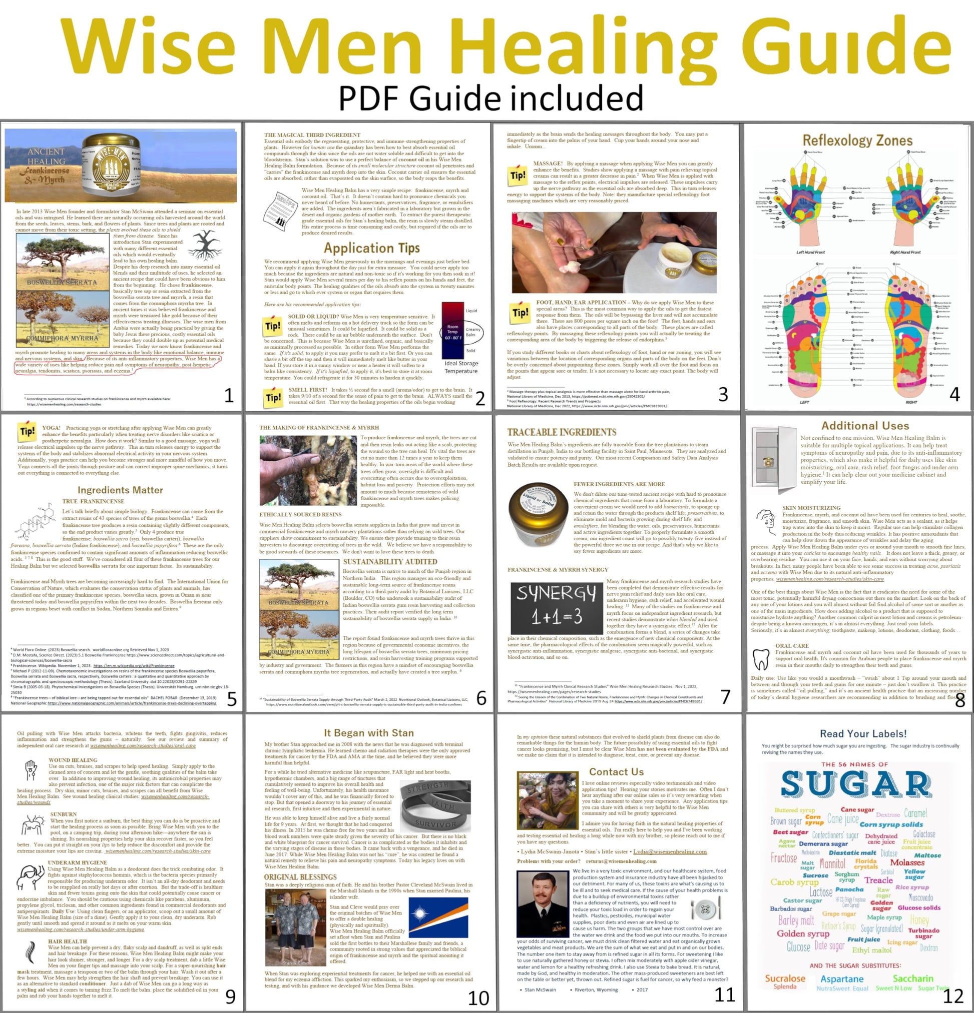 Wise Men Healing Balm with Myrrh and Frankincense Essential Oils for Soothing Nerve Relief Massage Wise MenAu supplements
