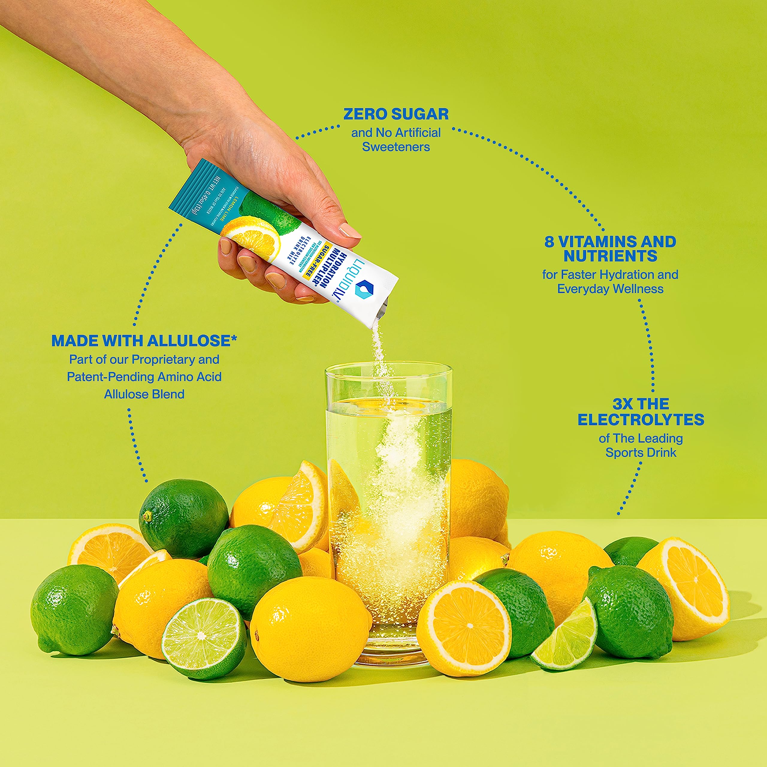 Liquid I.V. Sugar-Free Hydration Multiplier - Lemon Lime – Hydration Powder Packets  Liquid I.V.Au supplements