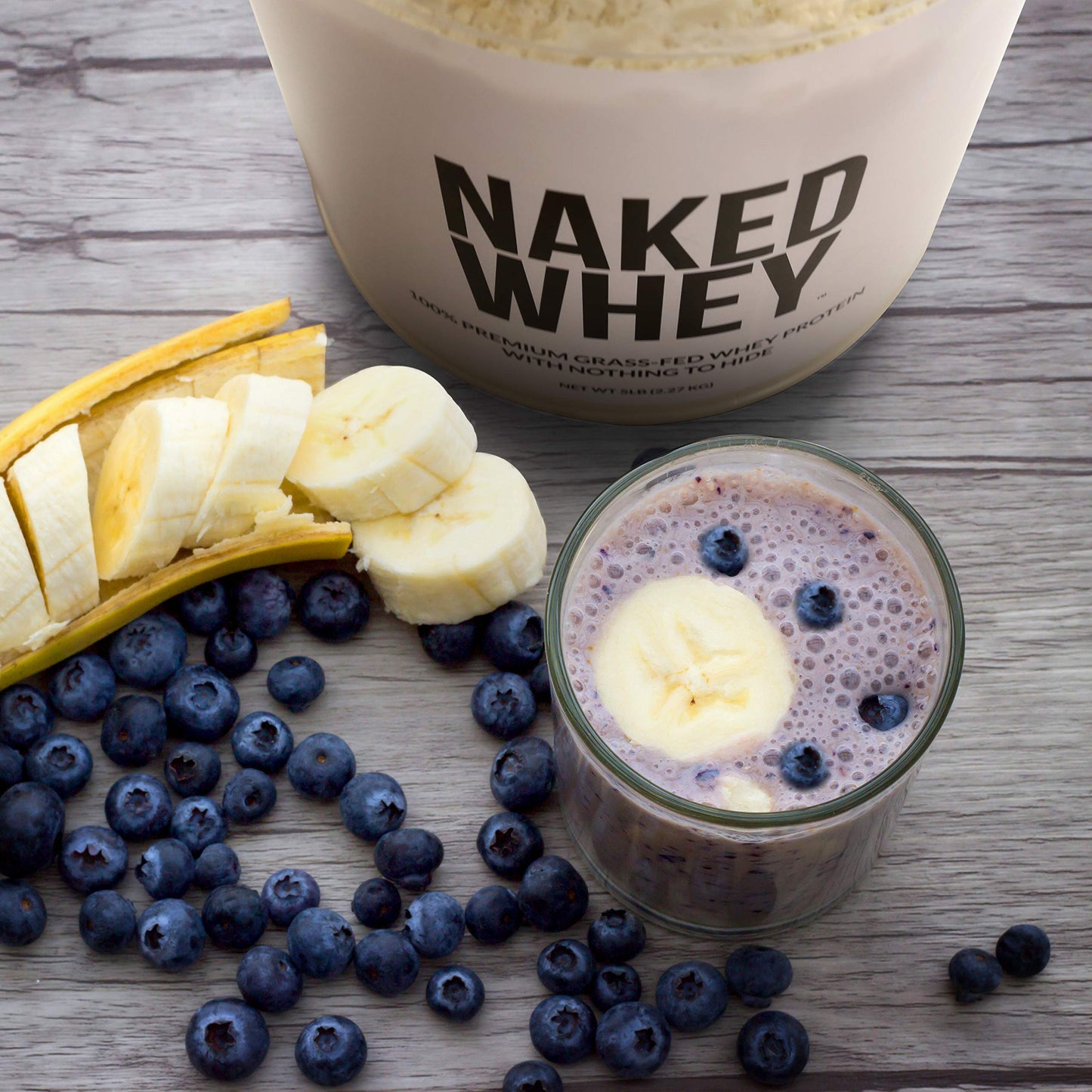 Naked Nutrition Naked Whey 1Lb - Only 1 Ingredient, Grass Fed Whey Protein Powder Naked NutritionUS supplements