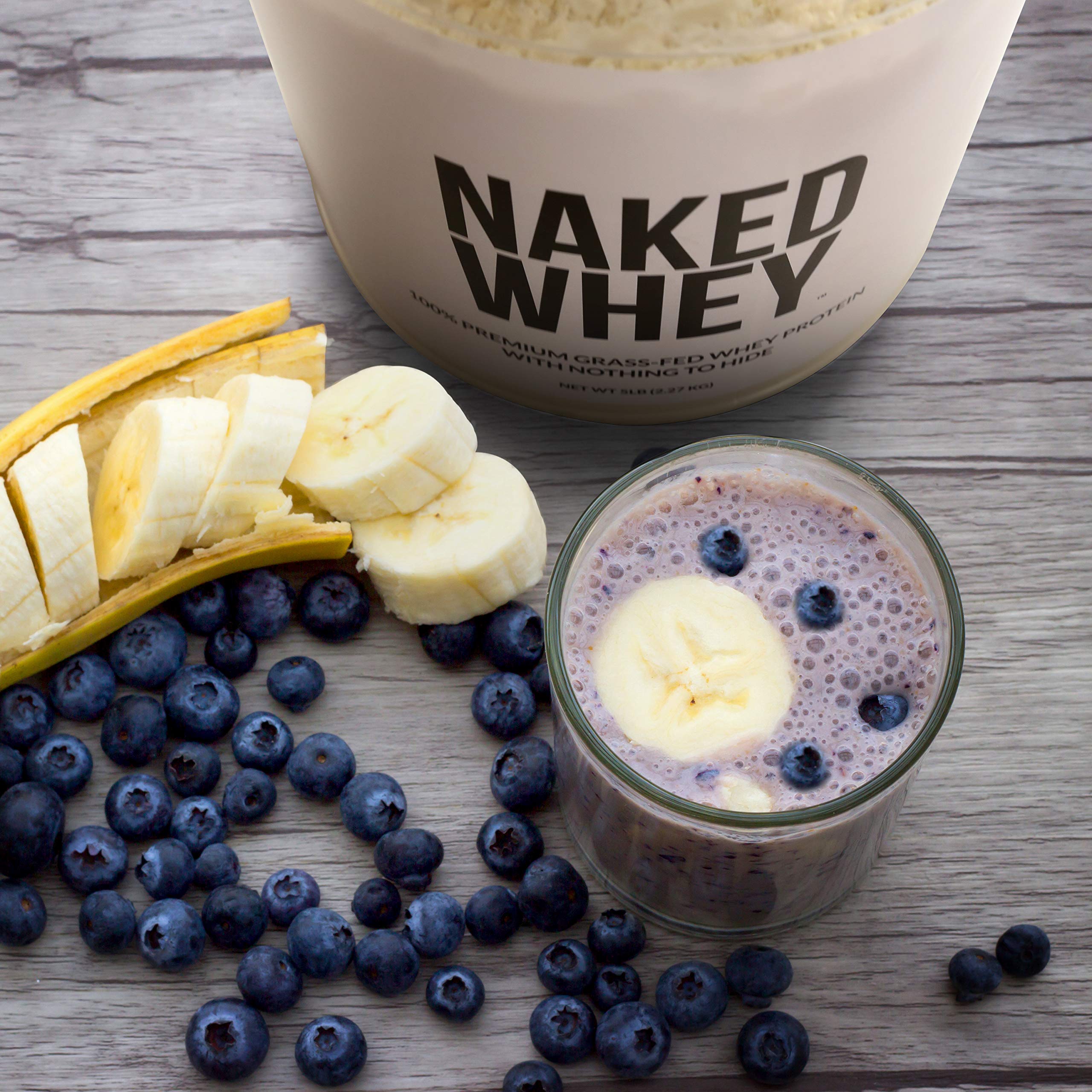 Naked Nutrition Naked Whey 1Lb - Only 1 Ingredient, Grass Fed Whey Protein Powder Naked NutritionUS supplements