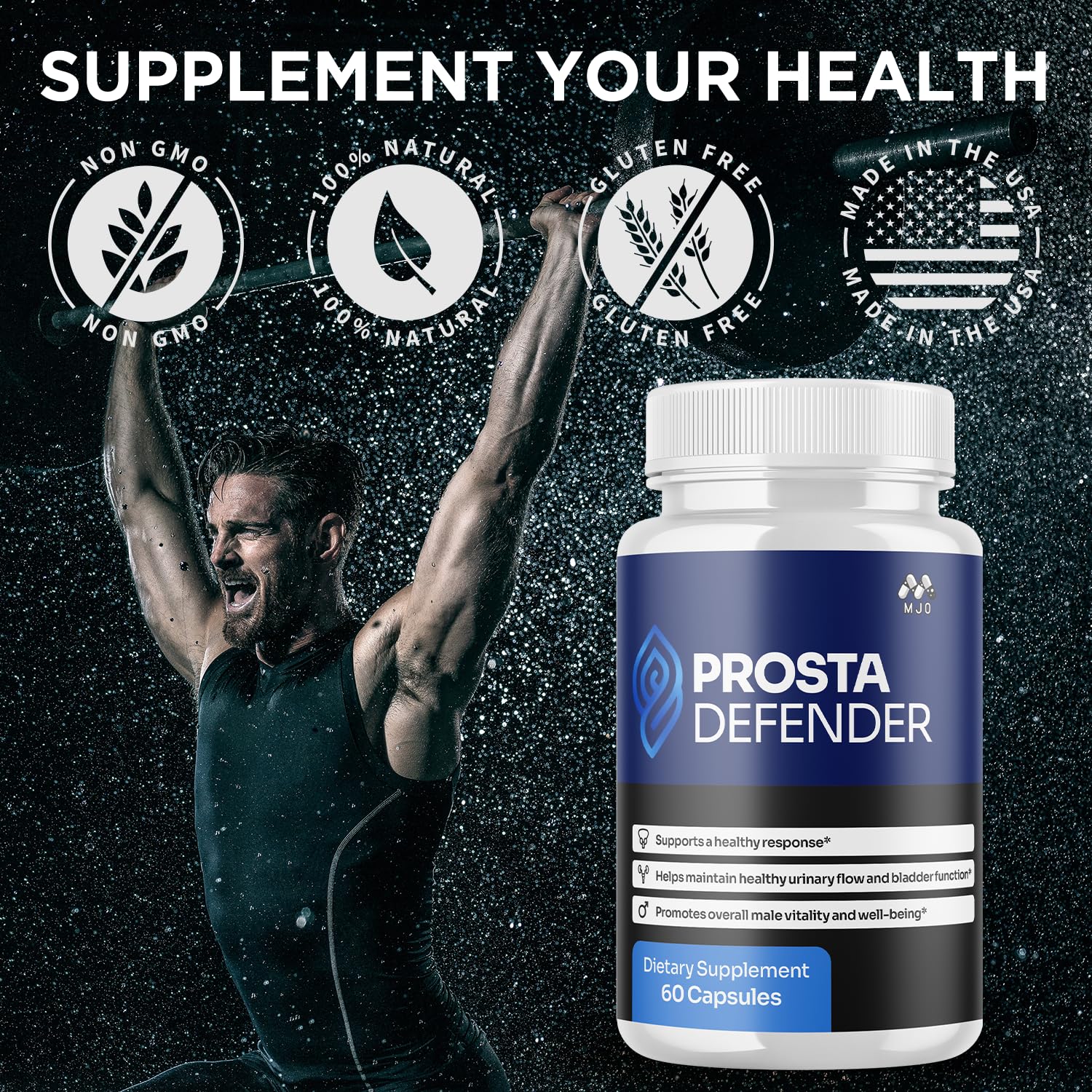 (3 Pack) Prosta Defender Capsules, Official Prostadefender Pills with All Natural Ingredients, Advanced Overall Health and Wellness Supplement, Natural Maximum Strength Vitamin Formula (180 Capsules) MJOAu supplements