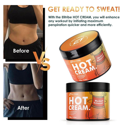 Elitribe Hot Cream Sweat Workout Enhancer Gel - Fat Burning, Cellulite & Firming Body ElitribeUS supplements
