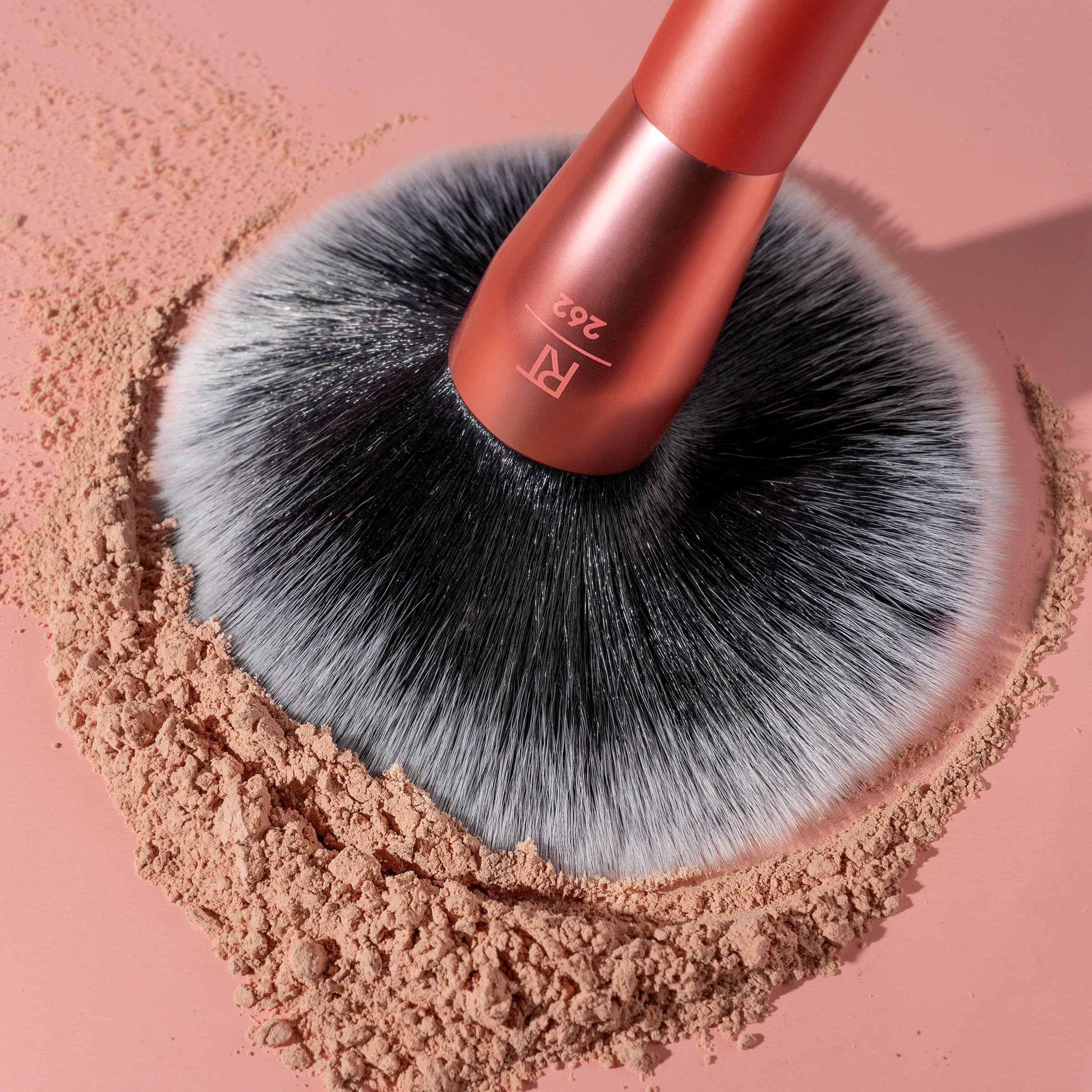 Real Techniques Extra Big Powder Brush, Large Makeup Brush For Powder, Fluffy Head For All-Over Setting, XL Oversized Brush For Quick Application, Cruelty-Free, Synthetic Bristles, 1 Count Real TechniquesAu supplements