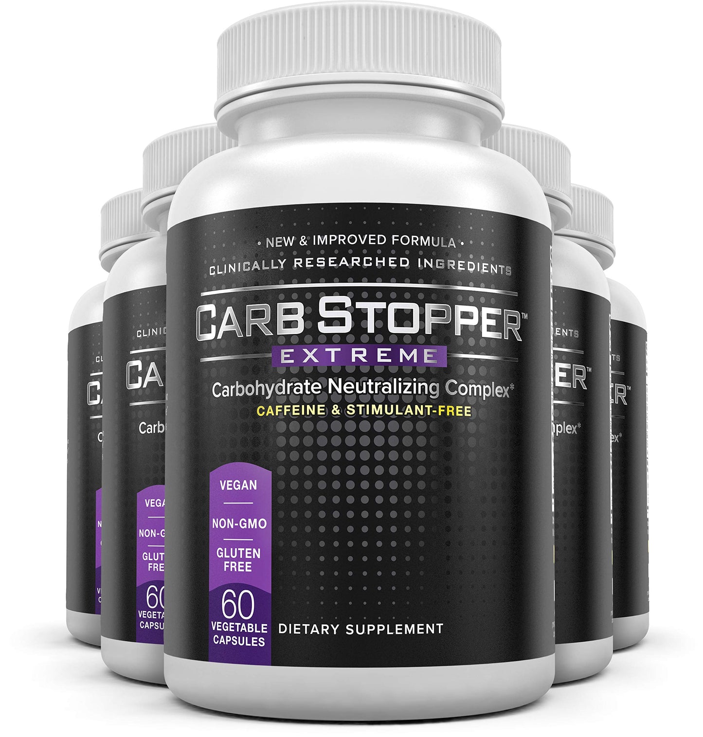 Carb Stopper Extreme (5 Bottles Maximum Strength, Natural Carbohydrate and Starch Carb Stopper ExtremeUS supplements