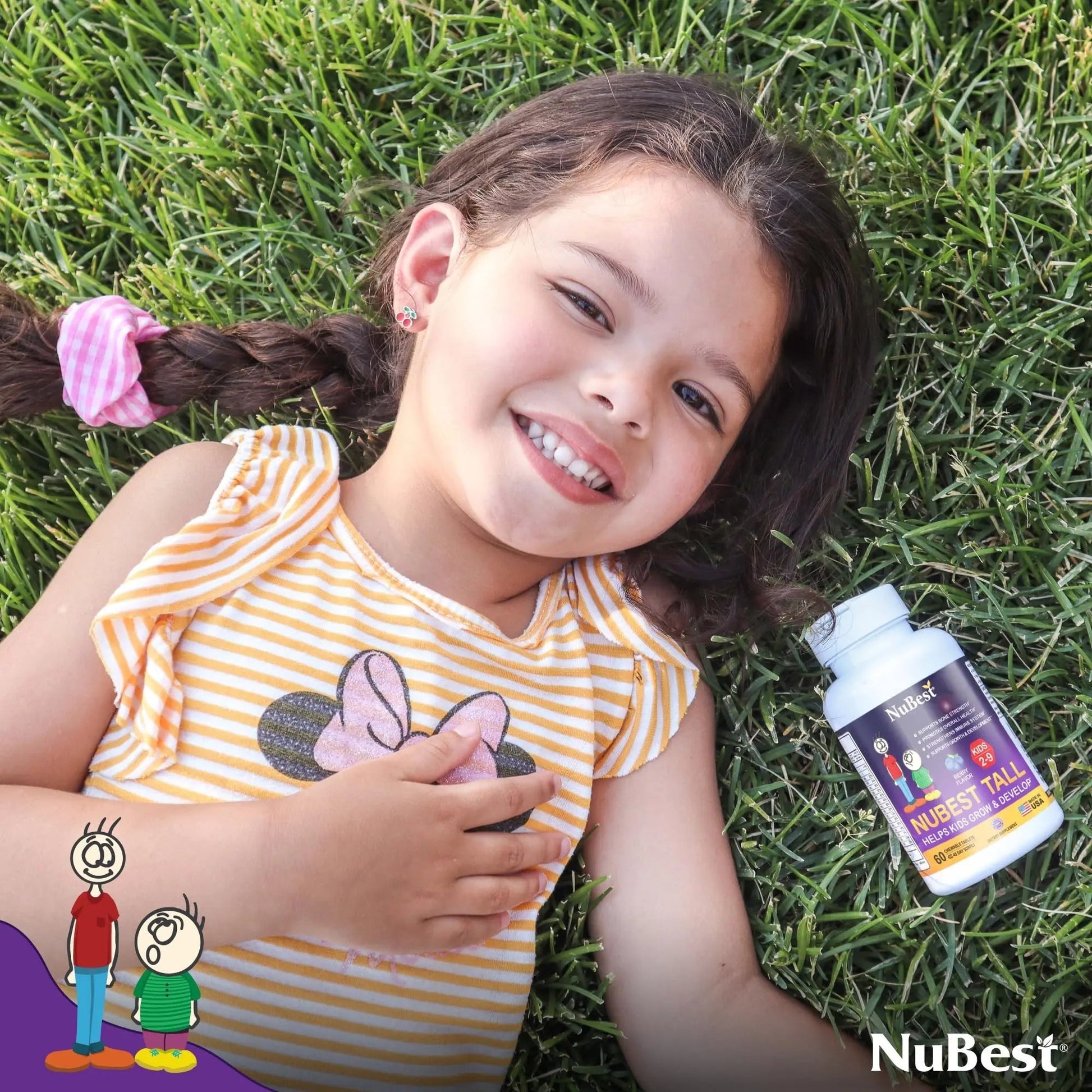 NuBest Tall Kids - Multivitamins & Minerals for Age 2 to 9 - Bone Strength & Immunity Support - Helps Kids, Toddlers Healthy NuBestAu supplements