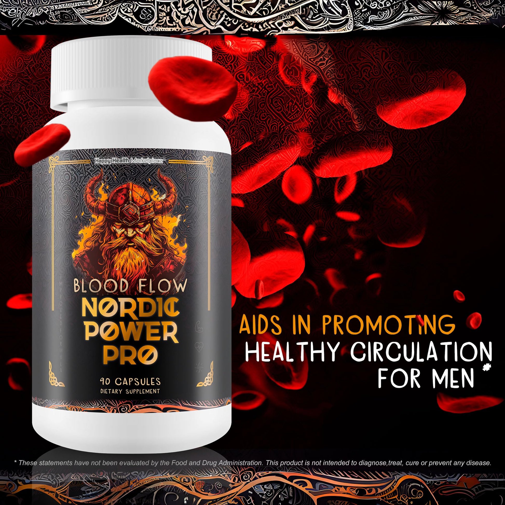 Blood Flow Nordic Power Pro - Our Best Blood Circulation Supplements for Men - Increase Blood Flow Care - Better Blood Flow Nordic Power Male Pills - Male Nordic Power Supplement for Max Blood Flow Happy Health MarketplaceAu supplements
