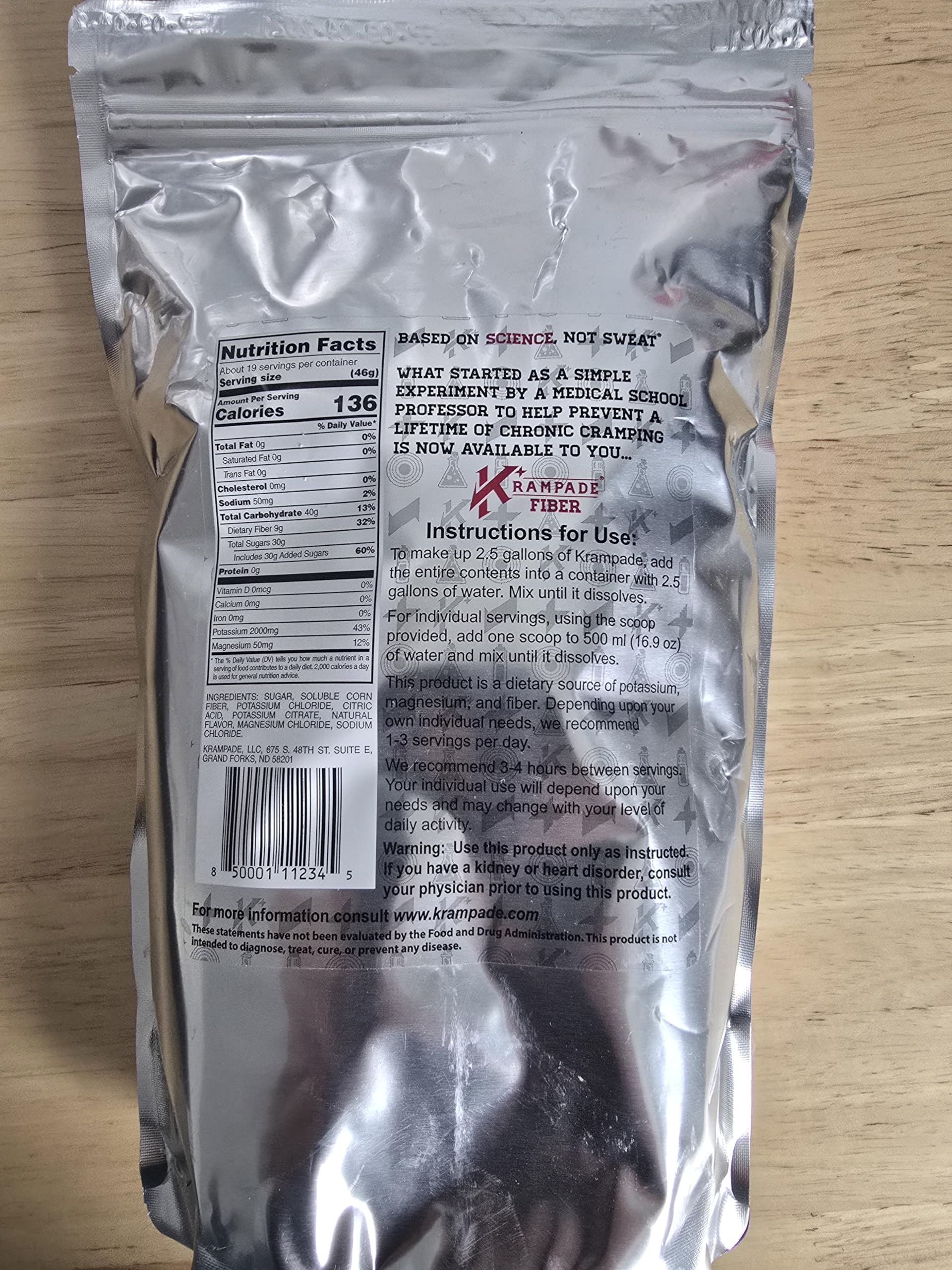 Krampade Original Lemon Lime 4K, 4000 mg Potassium Instant Cramp Relief Electrolyte Drink Powder | Designed for Athletes and Crampers | 19-Serving Resealable Pouch KrampadeAu supplements