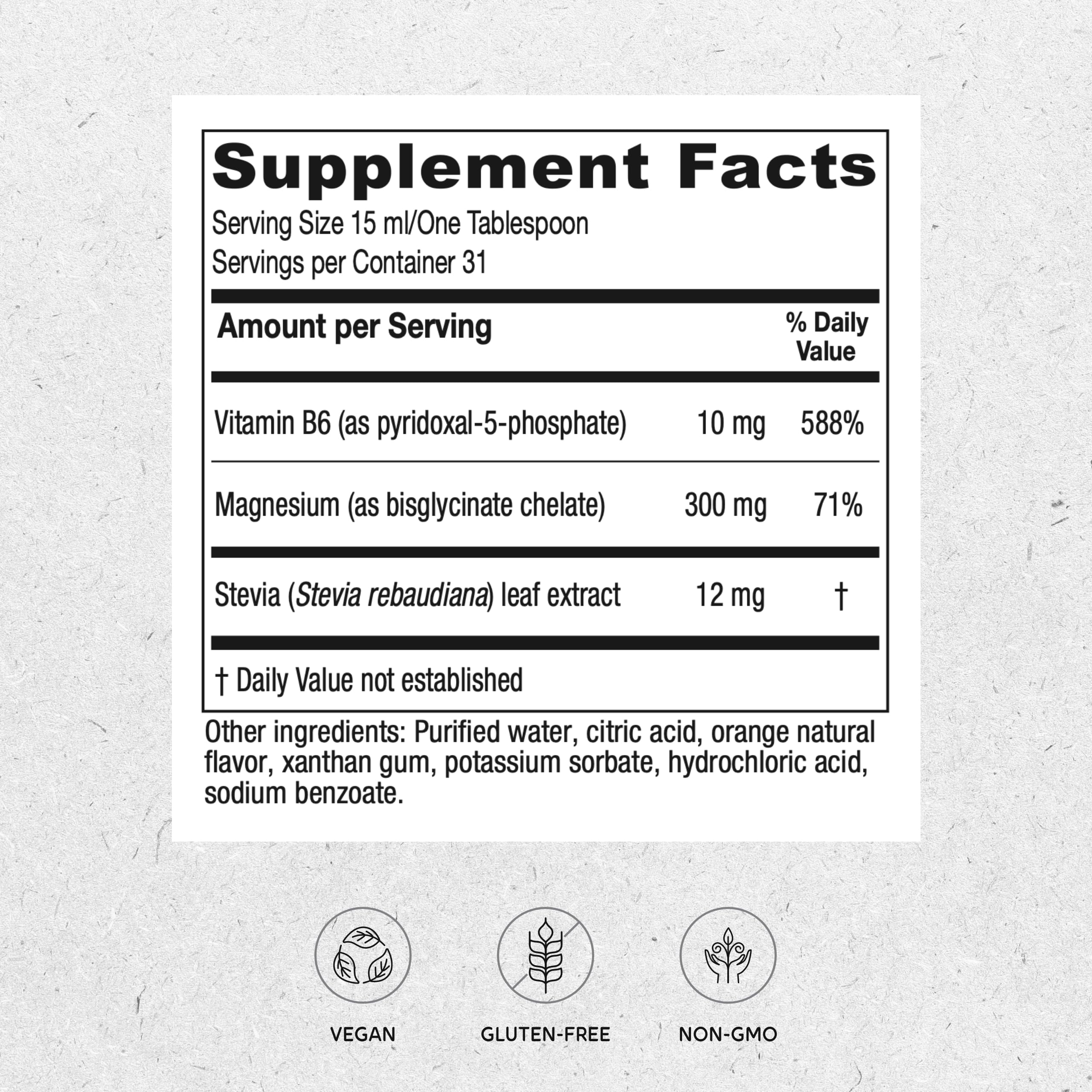 Vitanica Magnesium Tonic, Liquid Magnesium Bisglycinate Chelate 300 mg with Vitamin B6, Dr Formulated Supplement, Orange Flavor, Vegan, Gluten Free and Non-GMO,16 fl oz VitanicaAu supplements