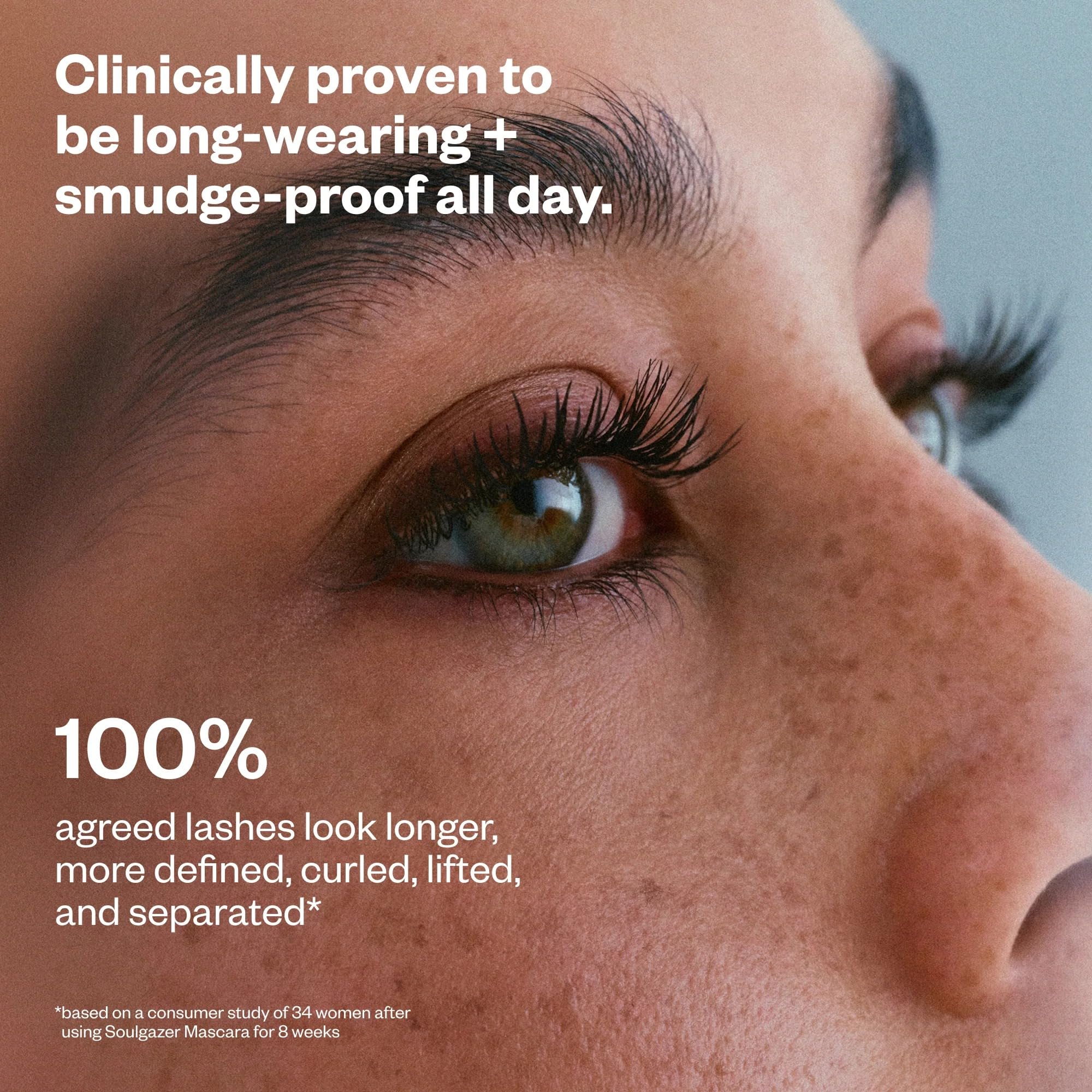Kosas Soulgazer Lengthening + Lifting Peptide Mascara – Smudge-Proof, Clump-Free Mascara + Lash Serum 2-in-1 for Long, Defined Lashes – Curvilinear Molded Brush, Vegan, Sensitive-Eye Safe KosasAu supplements