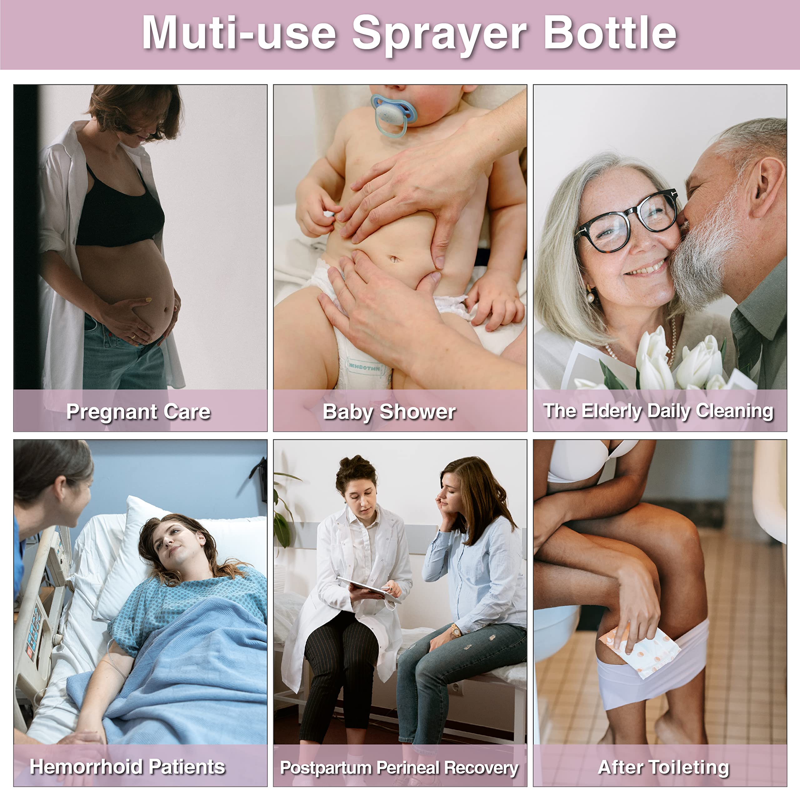 TopQuaFocus 12oz Perineal Bottle for Postpartum Care Portable Travel Peri Sprayer Bidet Postpartum TopQuaFocusAu supplements