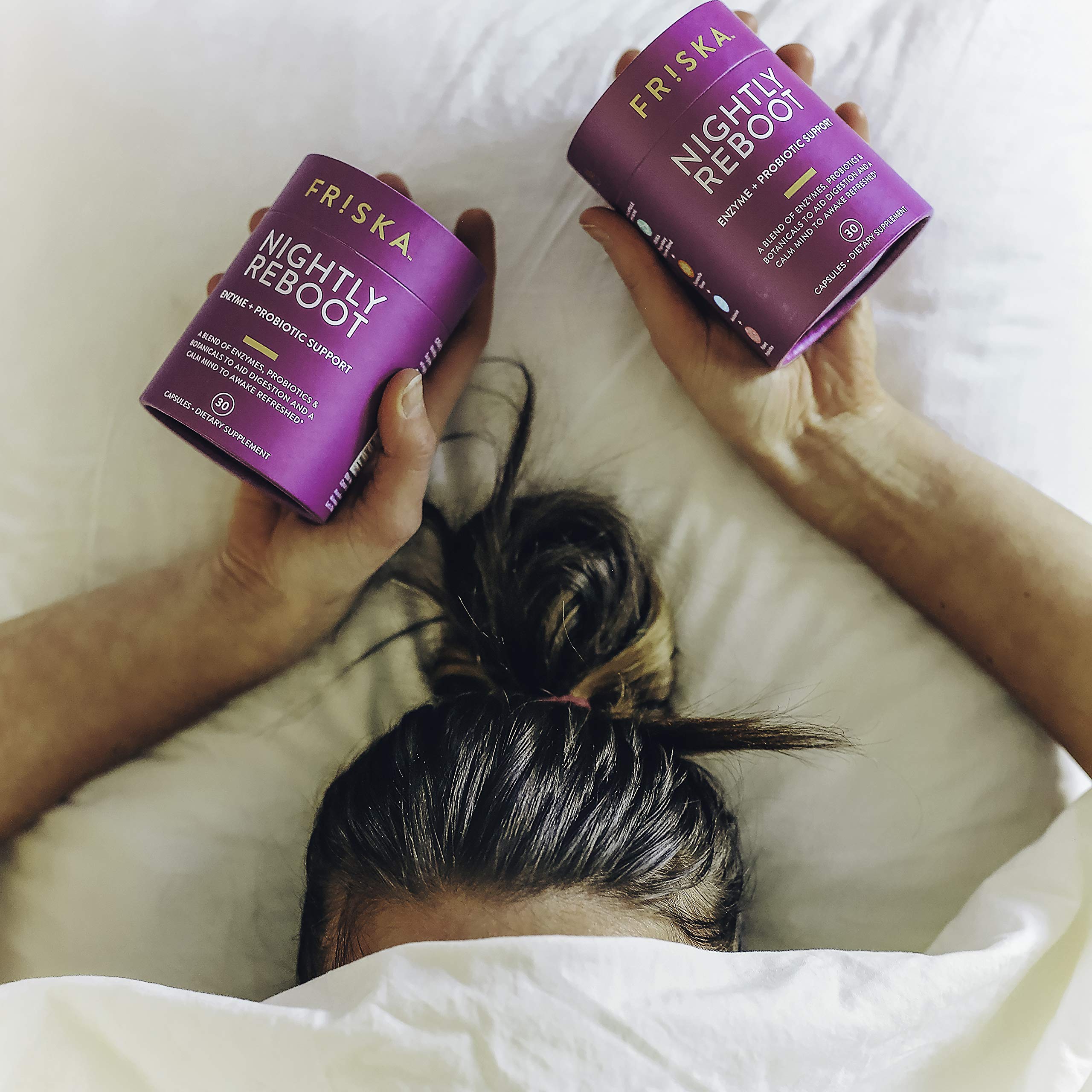 FRISKA Nightly Reboot Enzyme and Probiotics Supplement, Promotes Better Digestion FR!SKAAu supplements