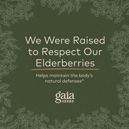 Gaia Herbs Black Elderberry (Sambucus Nigra) Extra Strength Gummies Gaia HerbsUS supplements