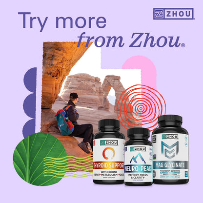 Zhou Nutrition Bloat Blast+ Digestive Enzymes with Probiotics, Bloating Relief for Women Zhou NutritionUS supplements
