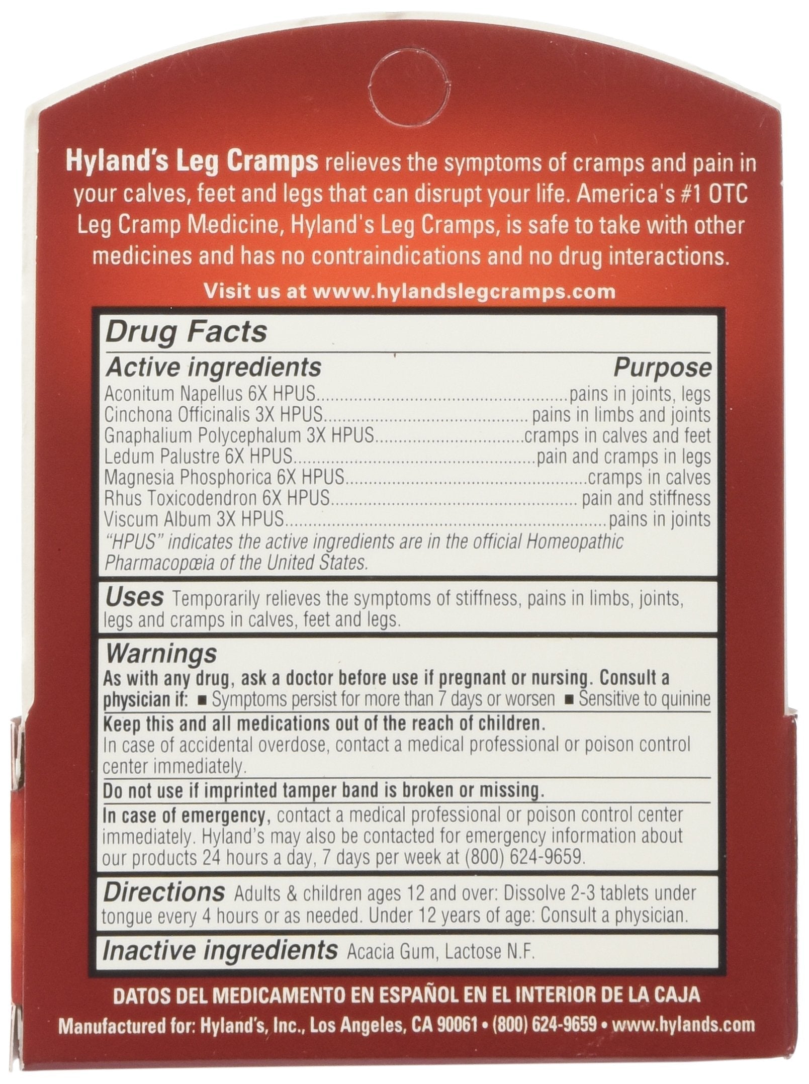 Hyland'S Leg Cramps - 50 Quick Disolving Tablets Hyland'sAu supplements