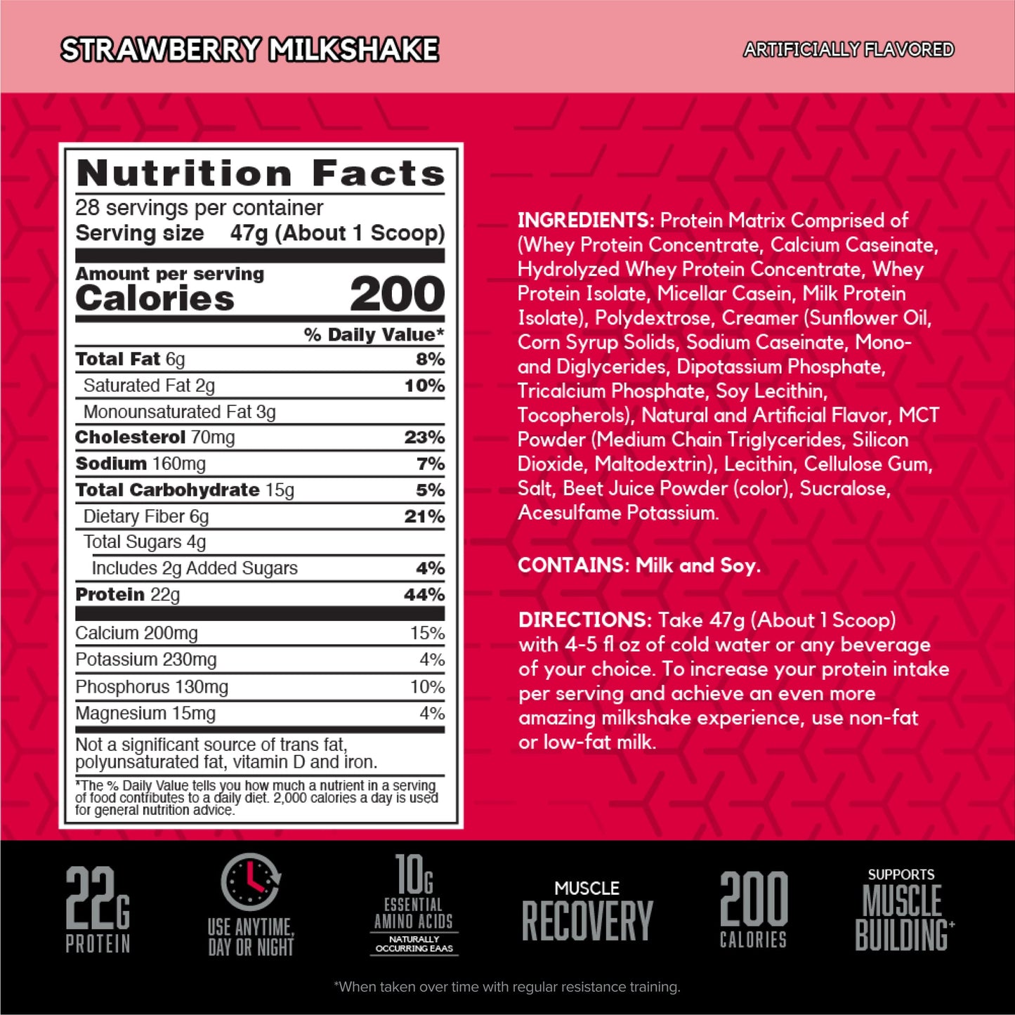 BSN SYNTHA-6 Whey Protein Powder, Strawberry Protein Powder with Micellar Casein BSNUS supplements
