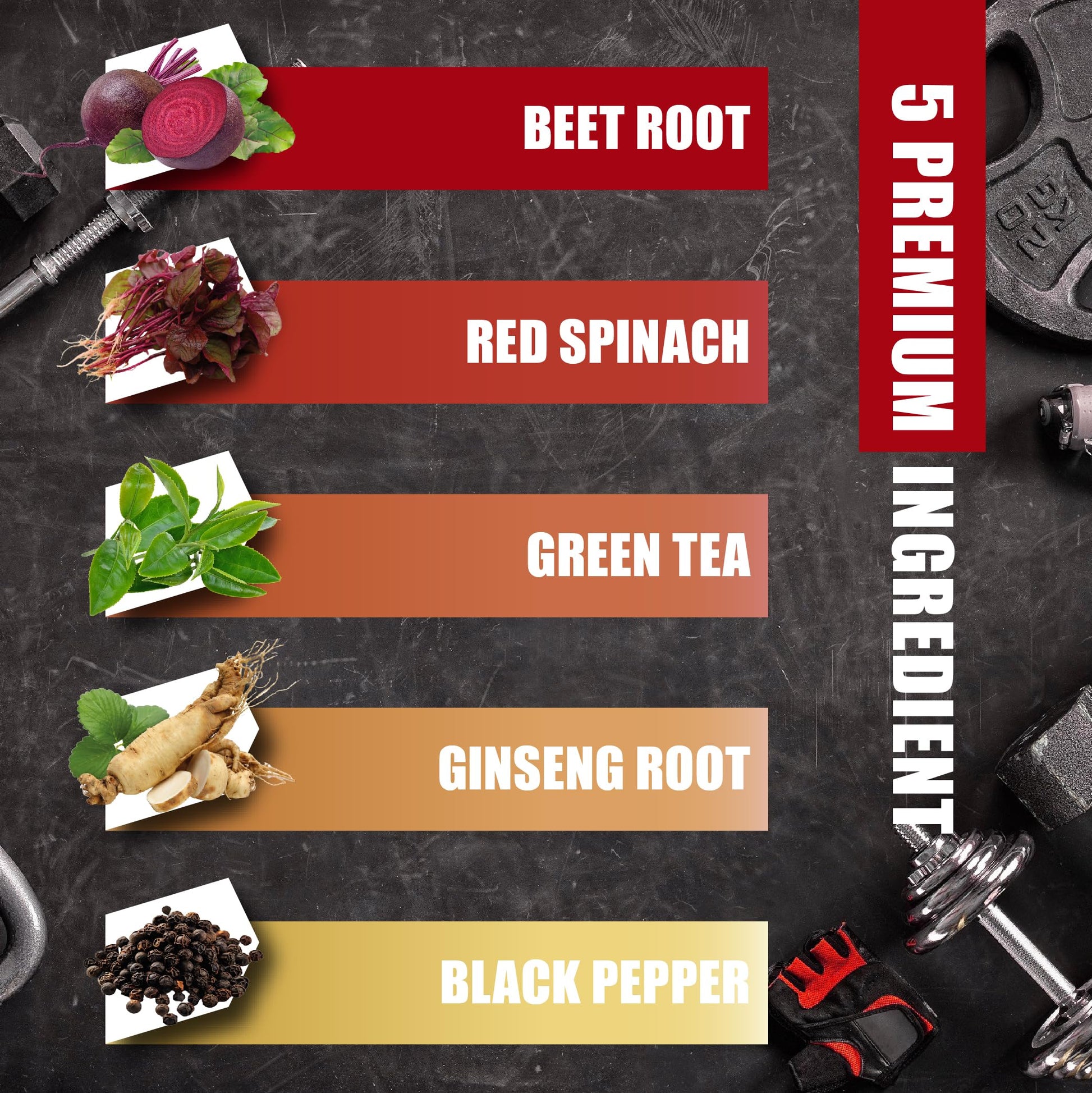 Beet Root, Green Tea, Red Spinach, Ginseng, Black Pepper - 150 Capsules - Supports Digestive, Immune System, Energy Levels - 5 Month Supply BMVINVOLAu supplements