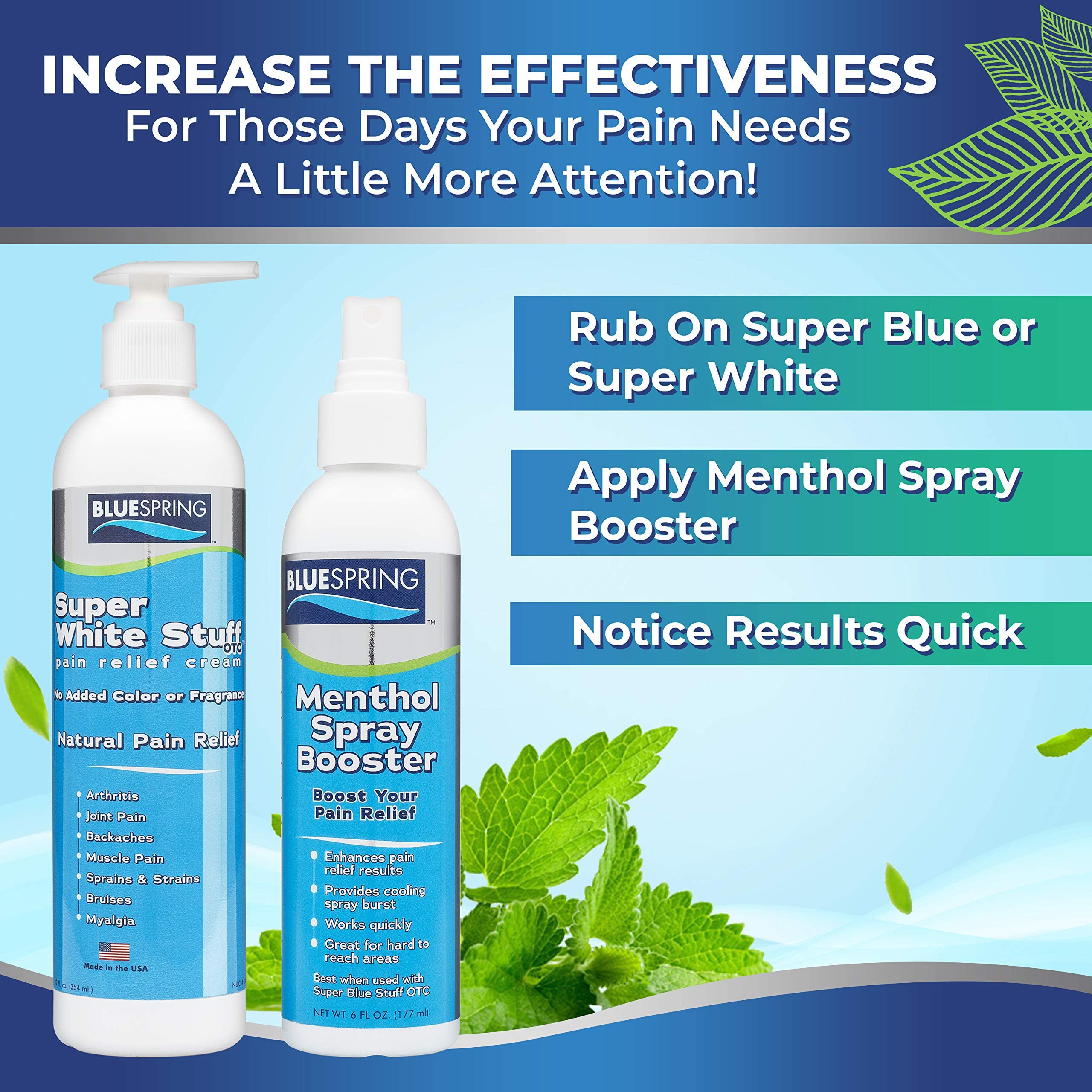 Emu Therapy Super White Stuff OTC 12-oz. Pump Bottle - Natural, Made in USA, Paraben-Free, Works in As Little As 5 Minutes for Joint/Muscle Pain, Backaches, Sprains/Strains, Bruises & More Emu TherapyAu supplements