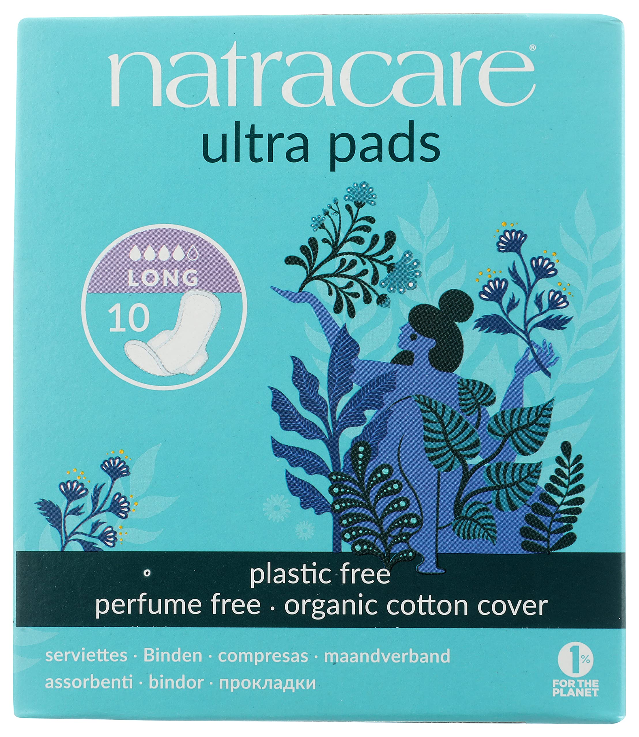 Natracare Slim Fitting Ultra Pads with Wings, Long, Made with Certified Organic Cotton NATRACAREAu supplements