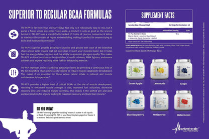 Metabolic Nutrition | TRIPEP - Tri-Peptide Branch Chain Amino Acid, BCAA Powder Metabolic NutritionUS supplements