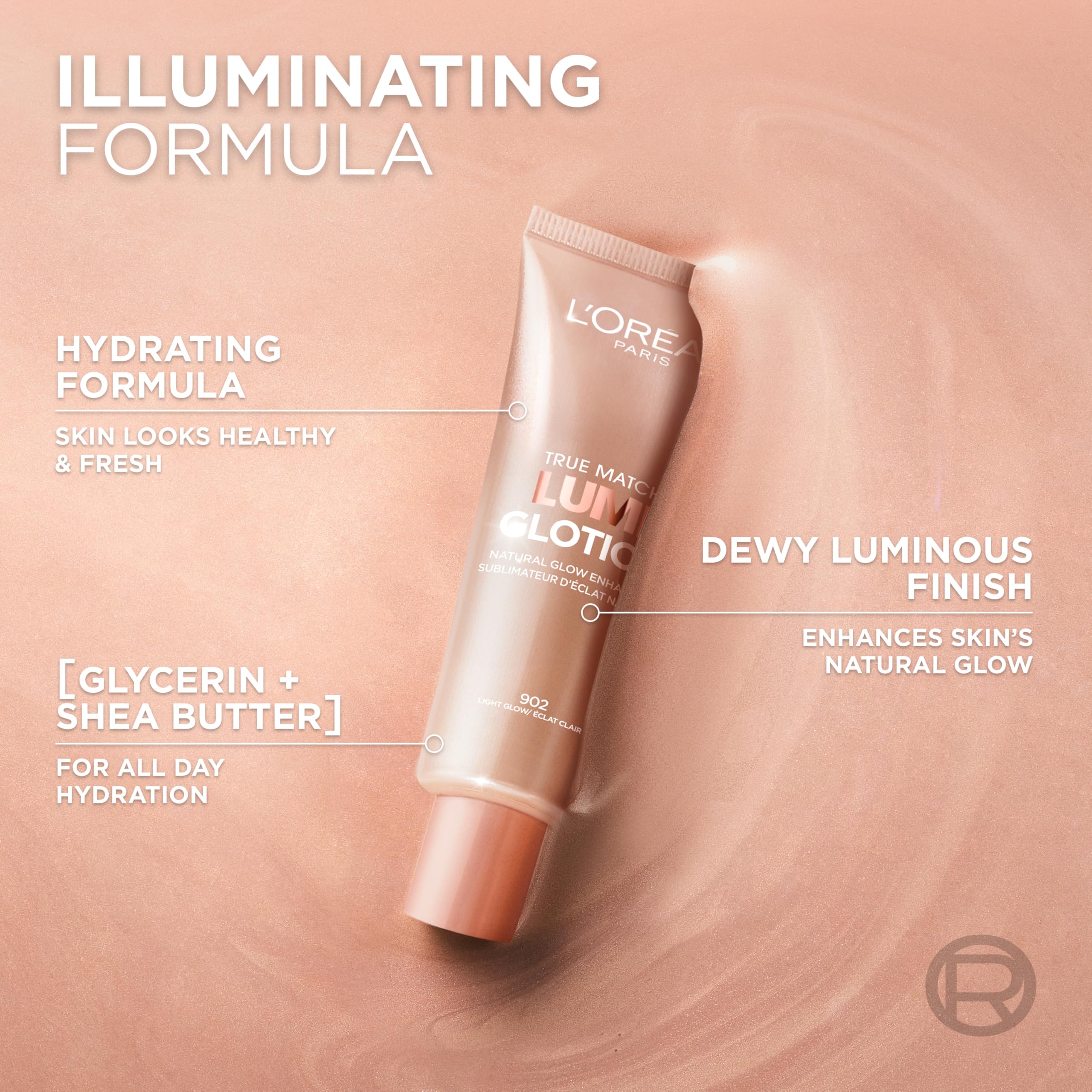 L'Oreal Paris Makeup True Match Lumi Glotion, Natural Glow Enhancer, Illuminator Highlighter, Bronzing Drops For a Sun-Kissed Glow, 903 Medium L'Oreal ParisAu supplements